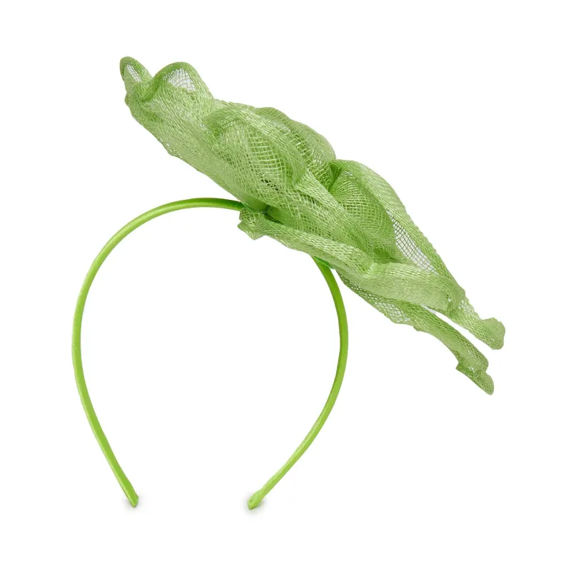LIME FLOWER PETAL FASCINATOR sold by Lele Sadoughi