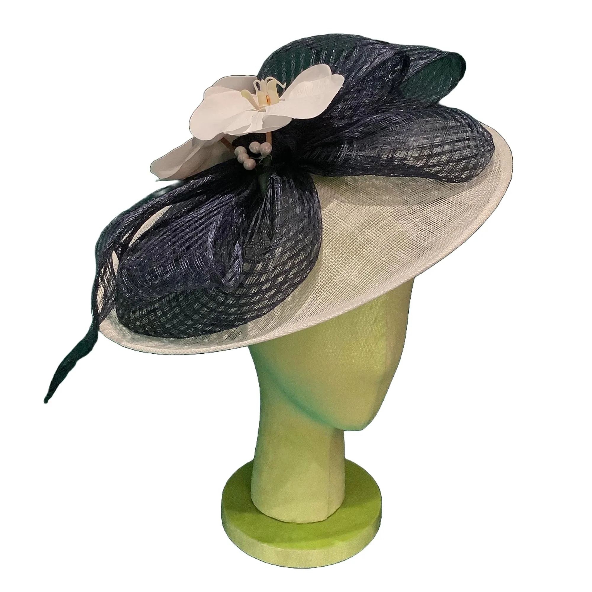 NAVY ORCHID LELE SADOUGHI x KGB ONE-OF-A-KIND FASCINATOR sold by Lele Sadoughi product image thumbnail 3