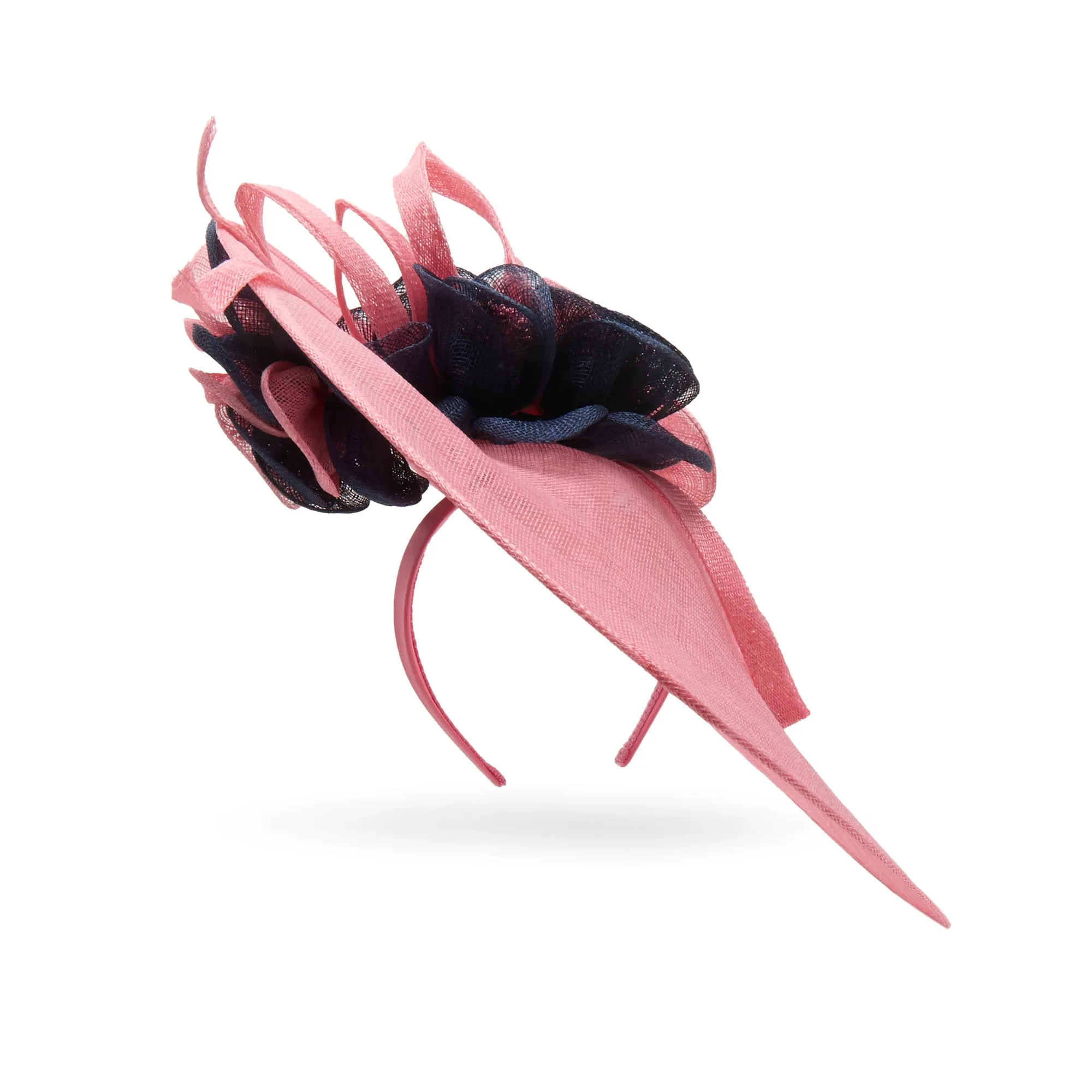 NAVY BLUSH BUTTERFLY FLORAL LELE SADOUGHI x KGB ONE-OF-A-KIND FASCINATOR sold by Lele Sadoughi
