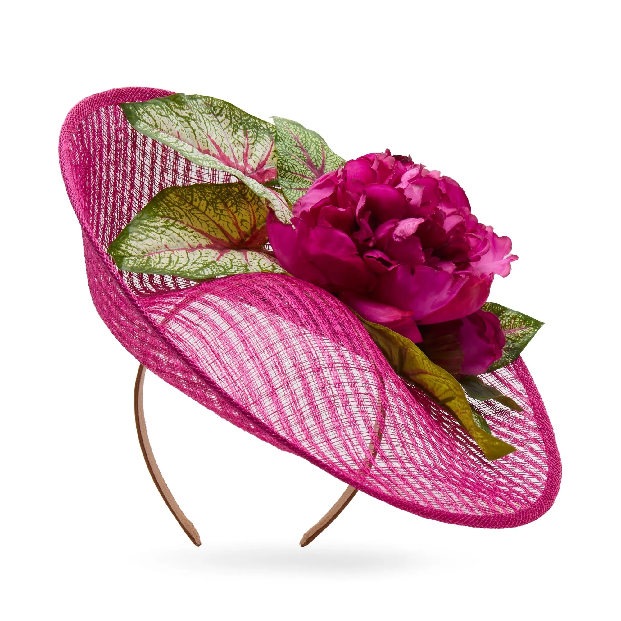 MAGENTA PEONY LELE SADOUGHI x KGB ONE-OF-A-KIND FASCINATOR sold by Lele Sadoughi