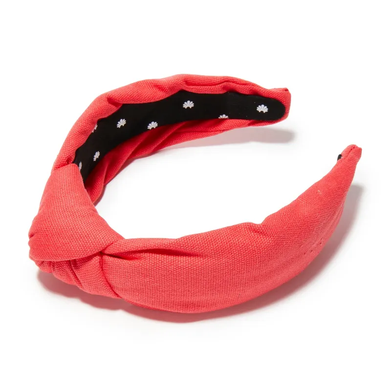 RED WOVEN KNOTTED HEADBAND sold by Lele Sadoughi