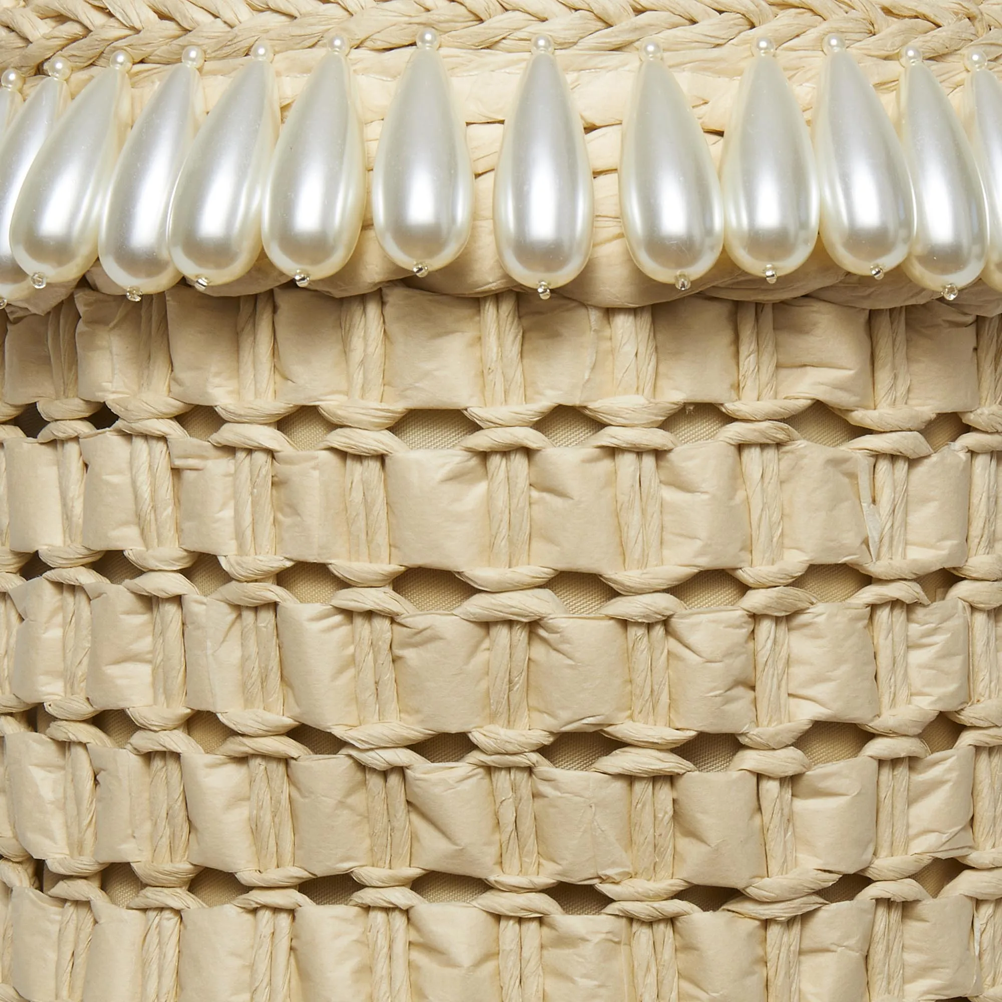 NATURAL PEARL BASKET TOTE sold by Lele Sadoughi product image thumbnail 3