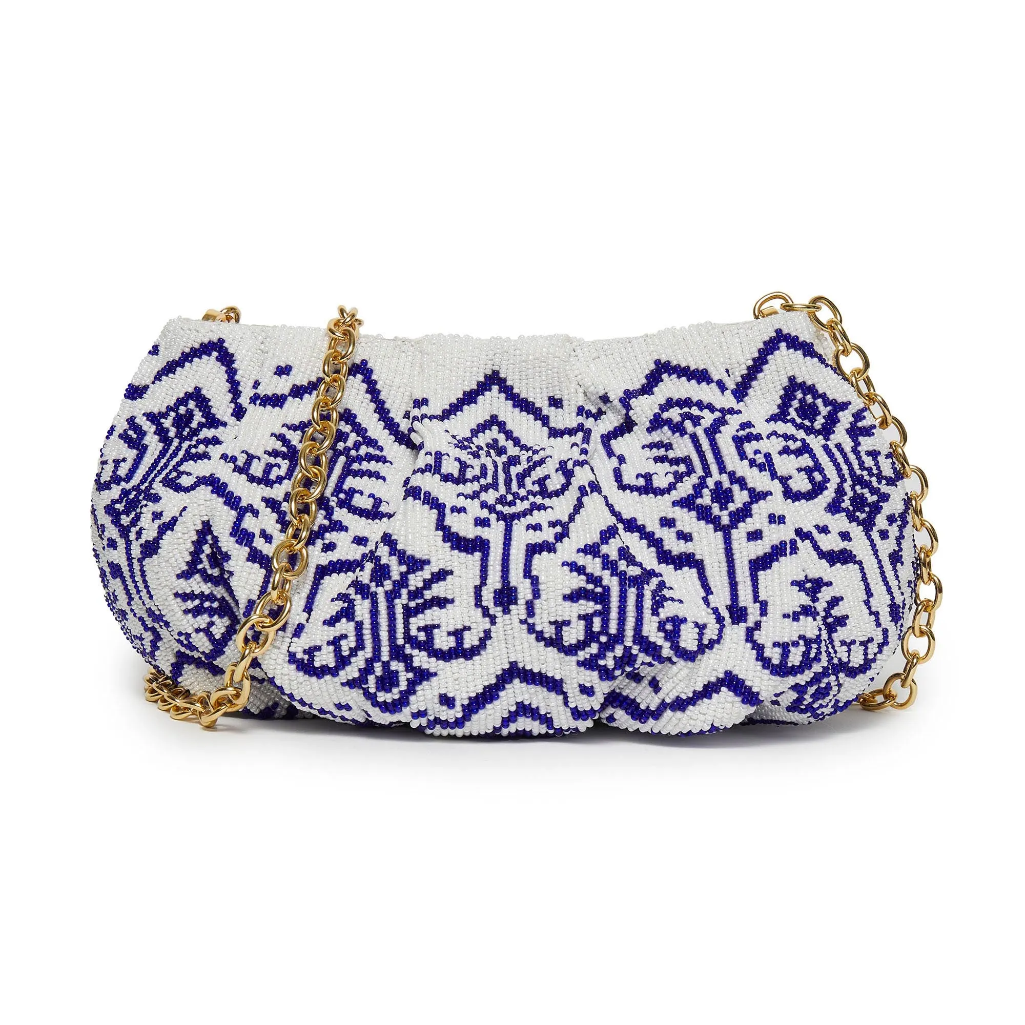 BLUE IVORY CORA BEADED CLUTCH sold by Lele Sadoughi product image thumbnail 2