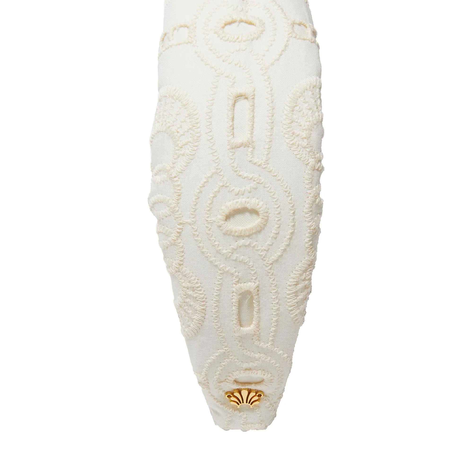 IVORY KNOTTED EYELET HEADBAND sold by Lele Sadoughi product image thumbnail 5