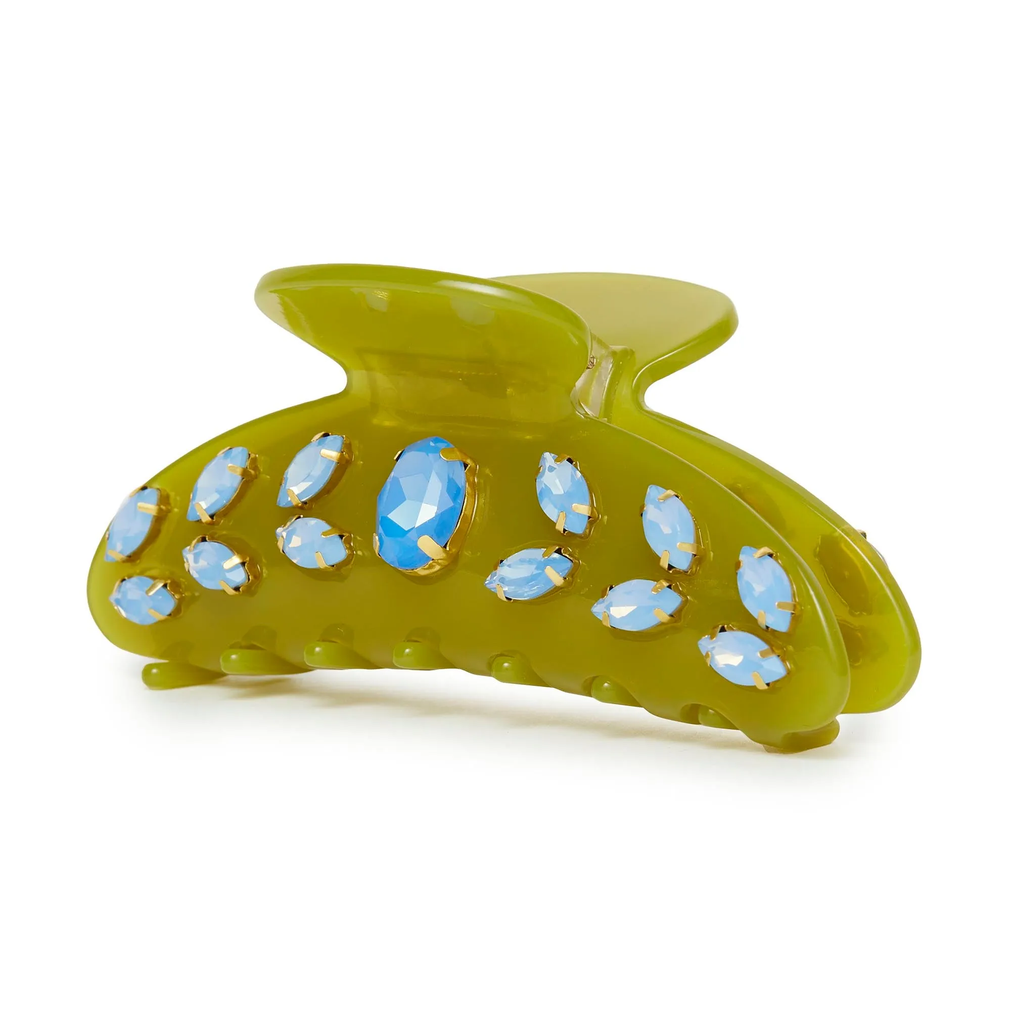 AVOCADO LARGE CRYSTAL CLAW CLIP sold by Lele Sadoughi product image thumbnail 3