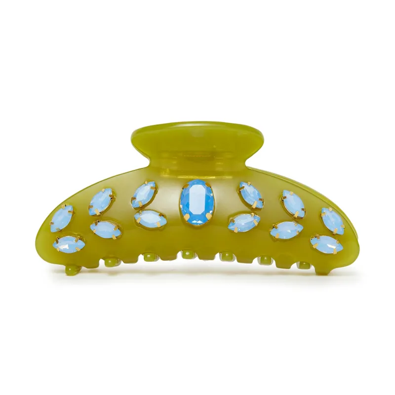 AVOCADO LARGE CRYSTAL CLAW CLIP sold by Lele Sadoughi