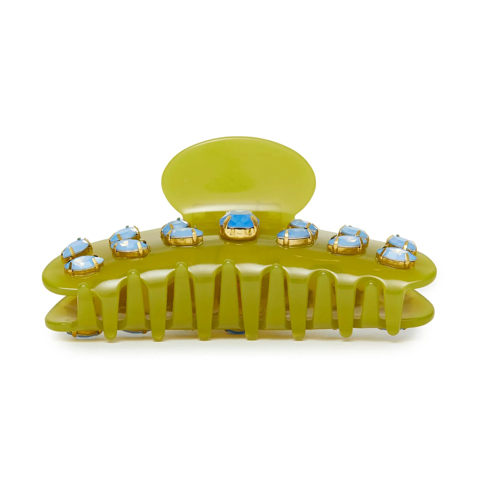 AVOCADO LARGE CRYSTAL CLAW CLIP sold by Lele Sadoughi product image thumbnail 5