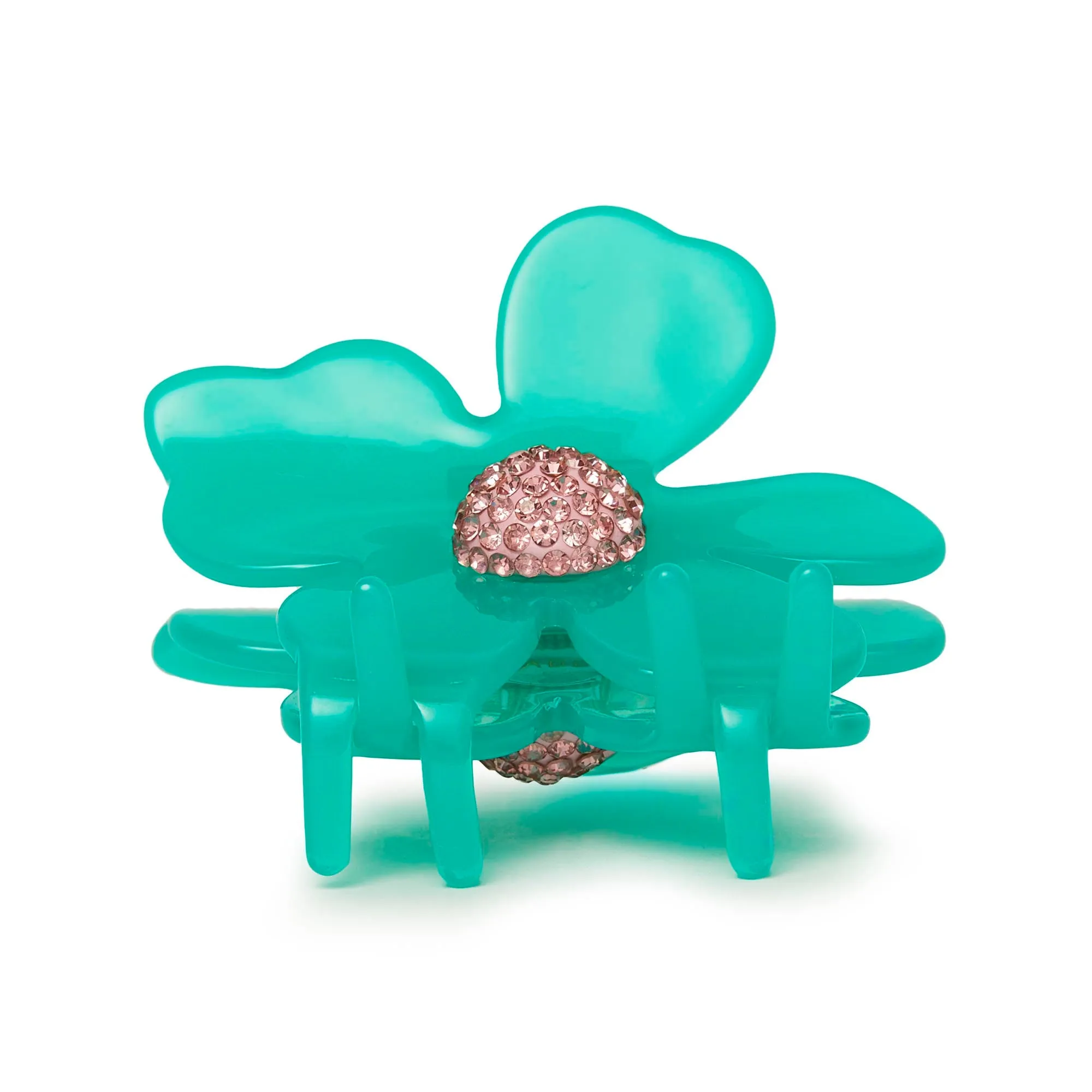 TURQUOISE SEA LILY CLAW CLIP sold by Lele Sadoughi product image thumbnail 4