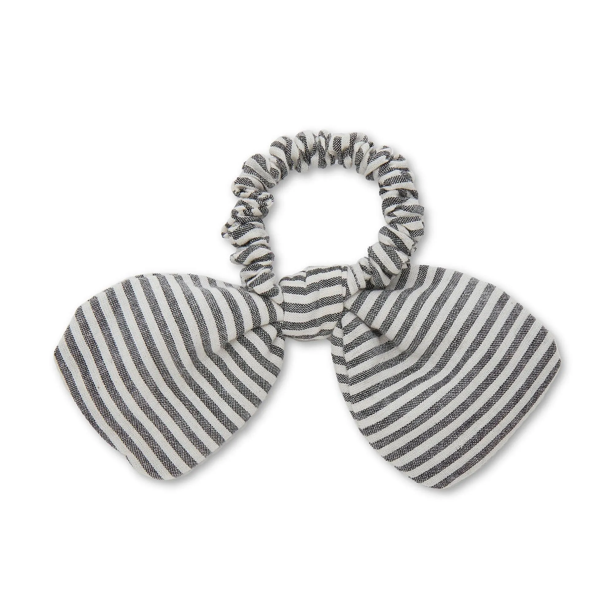 JET PENNY SEERSUCKER BOW SCRUNCHIE sold by Lele Sadoughi product image thumbnail 3