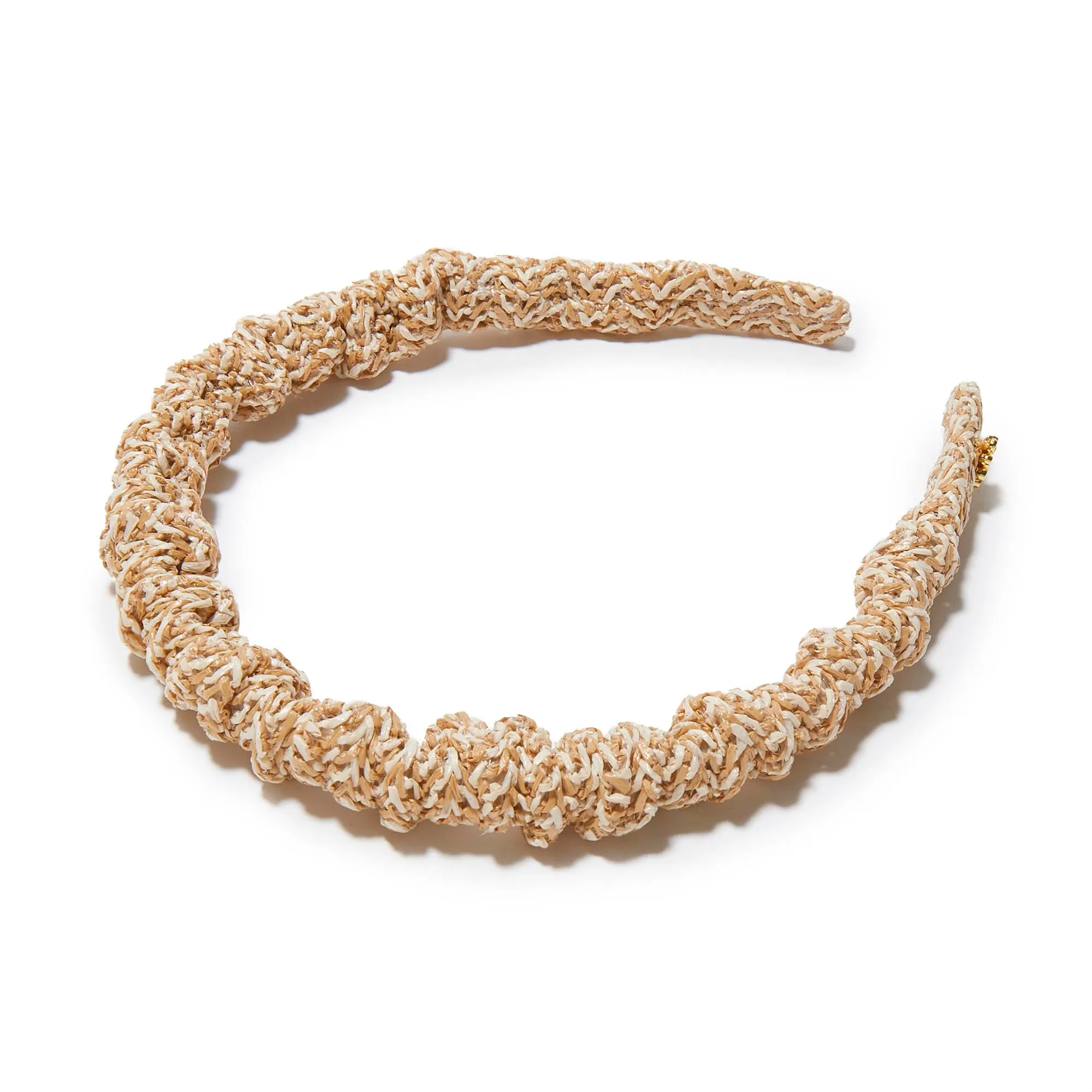 NATURAL JESSIE RAFFIA HEADBAND sold by Lele Sadoughi