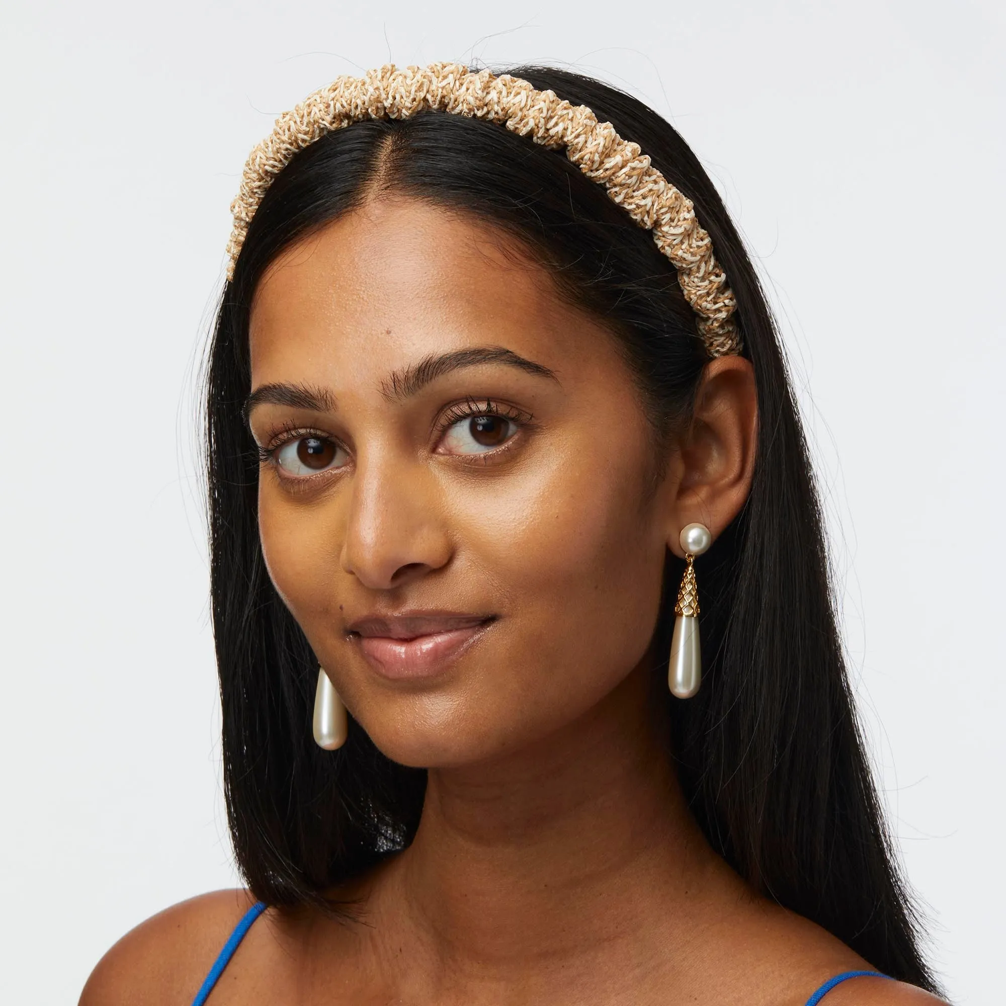 NATURAL JESSIE RAFFIA HEADBAND sold by Lele Sadoughi product image thumbnail 2