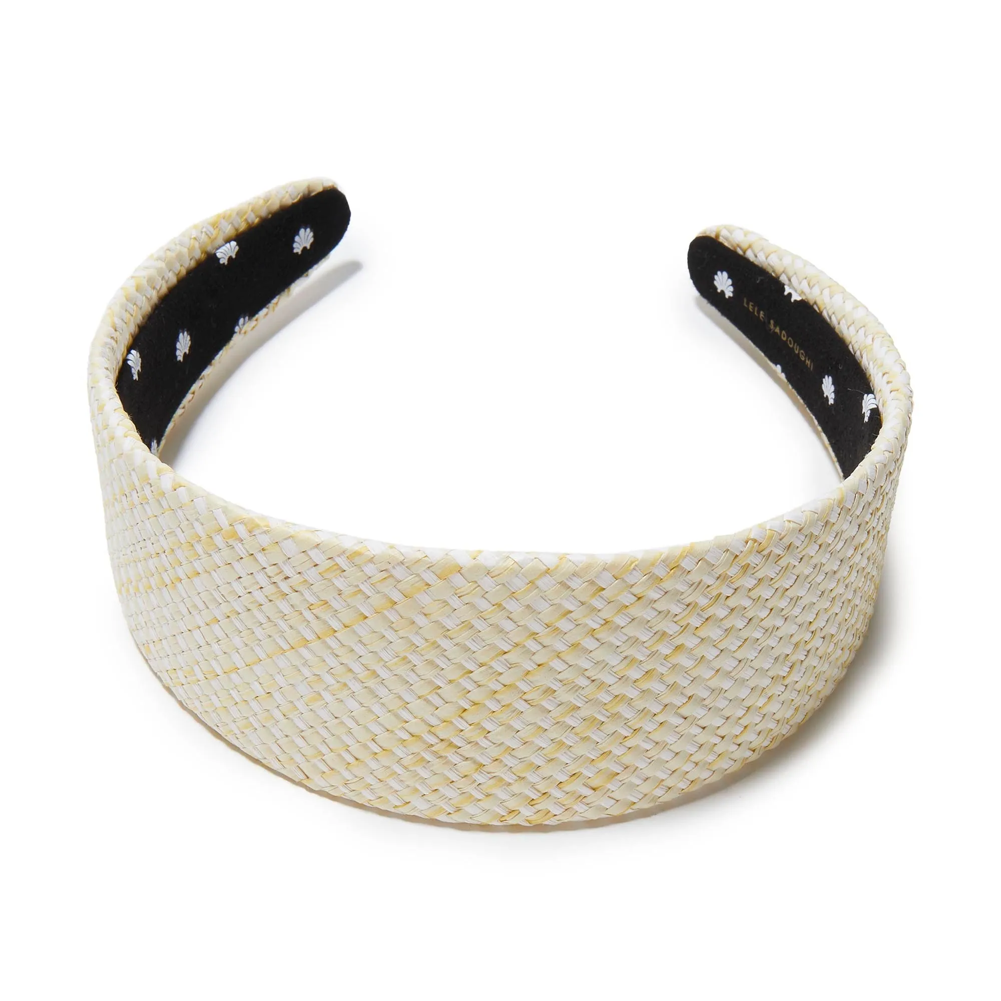 CHALK BRIGITTE RAFFIA HEADBAND sold by Lele Sadoughi product image thumbnail 3
