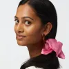 PINK LEMONADE SQUARE SILK SCRUNCHIE sold by Lele Sadoughi