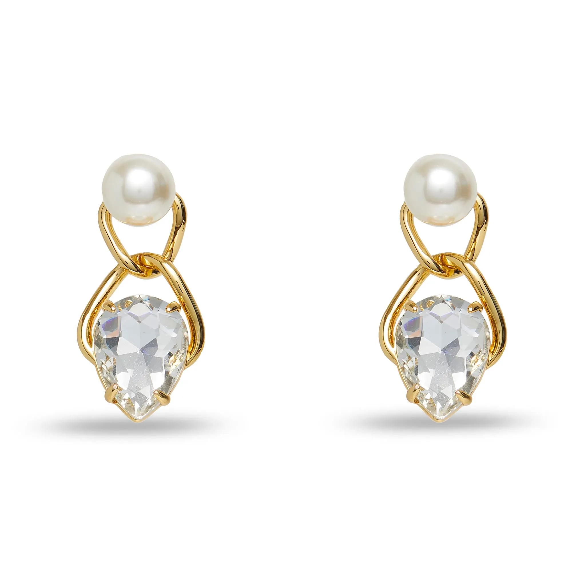 PEARL GRECIAN VESSEL EARRINGS sold by Lele Sadoughi