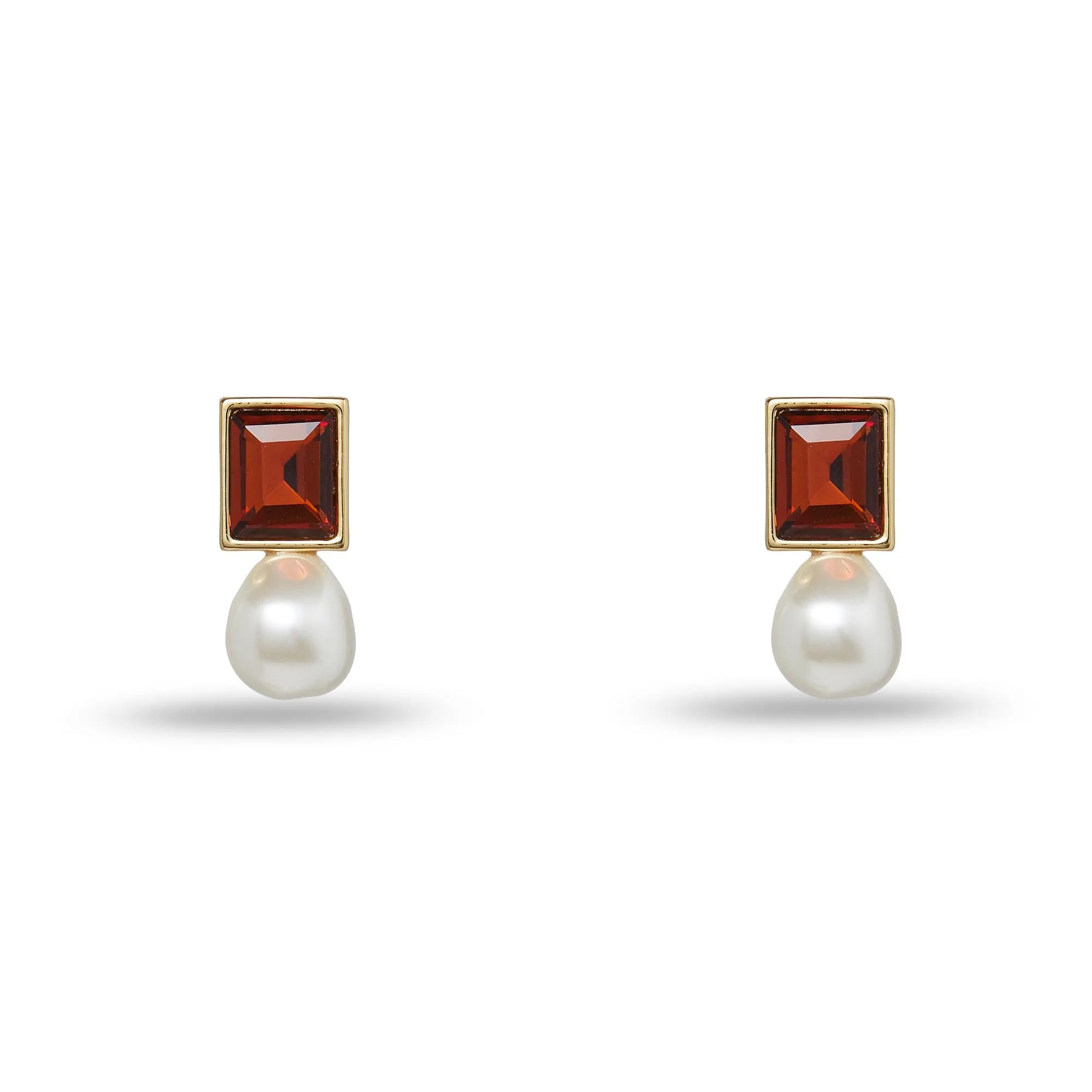 TOPAZ AEGEAN PEARL DROP EARRINGS sold by Lele Sadoughi