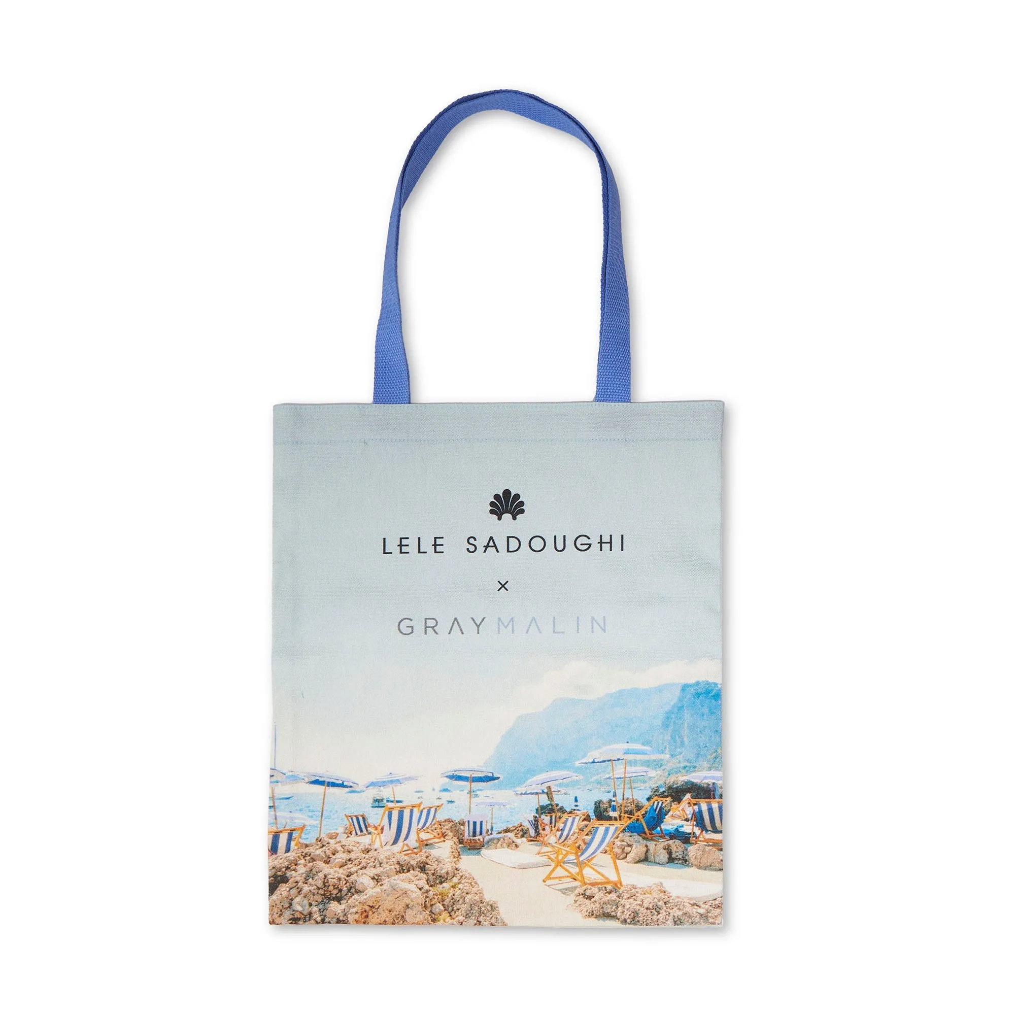 LELE SADOUGHI X GRAY MALIN LA FONTELINA CANVAS TOTE BAG sold by Lele Sadoughi