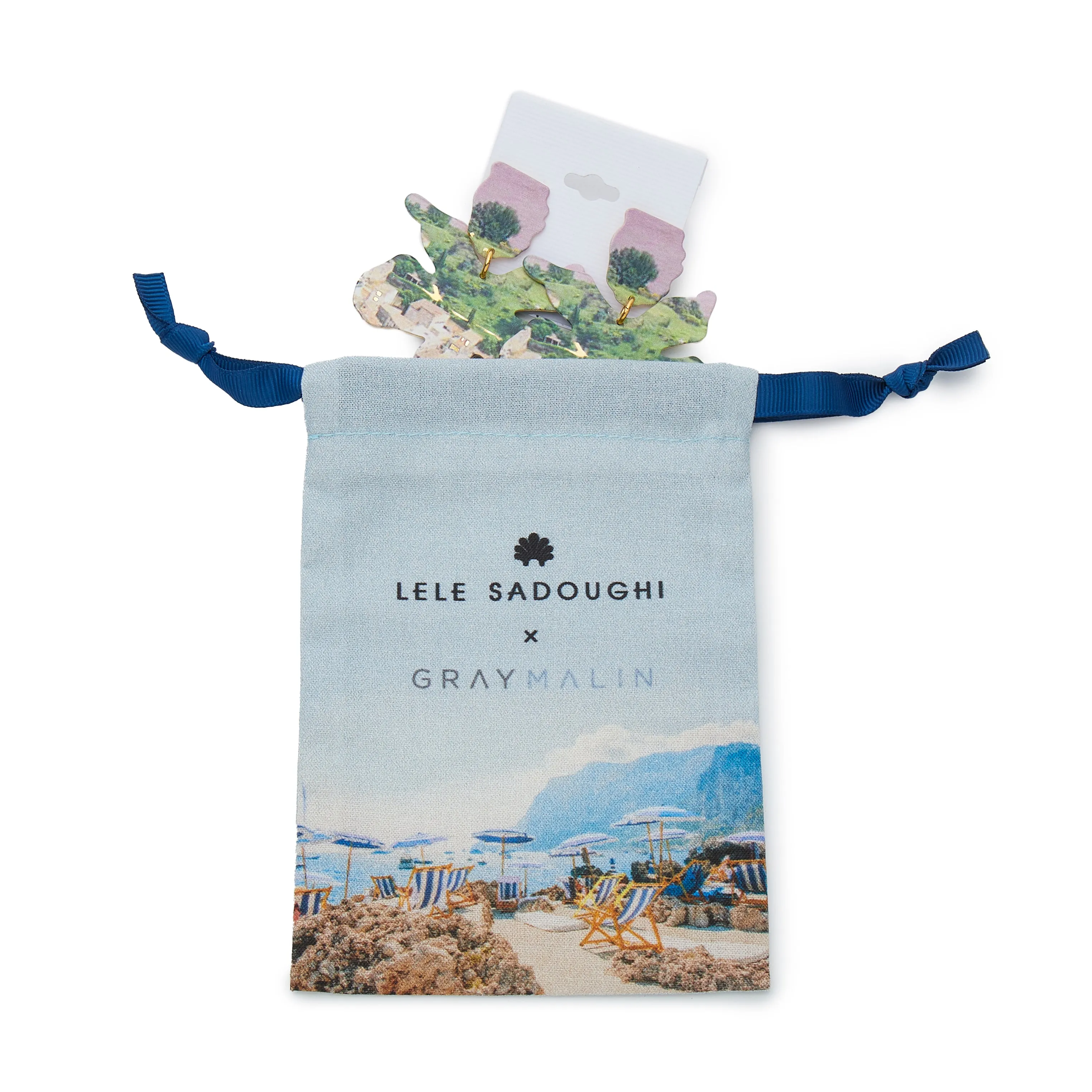 LELE SADOUGHI X GRAY MALIN LA FONTELINA DROPLETS EARRINGS sold by Lele Sadoughi product image thumbnail 3