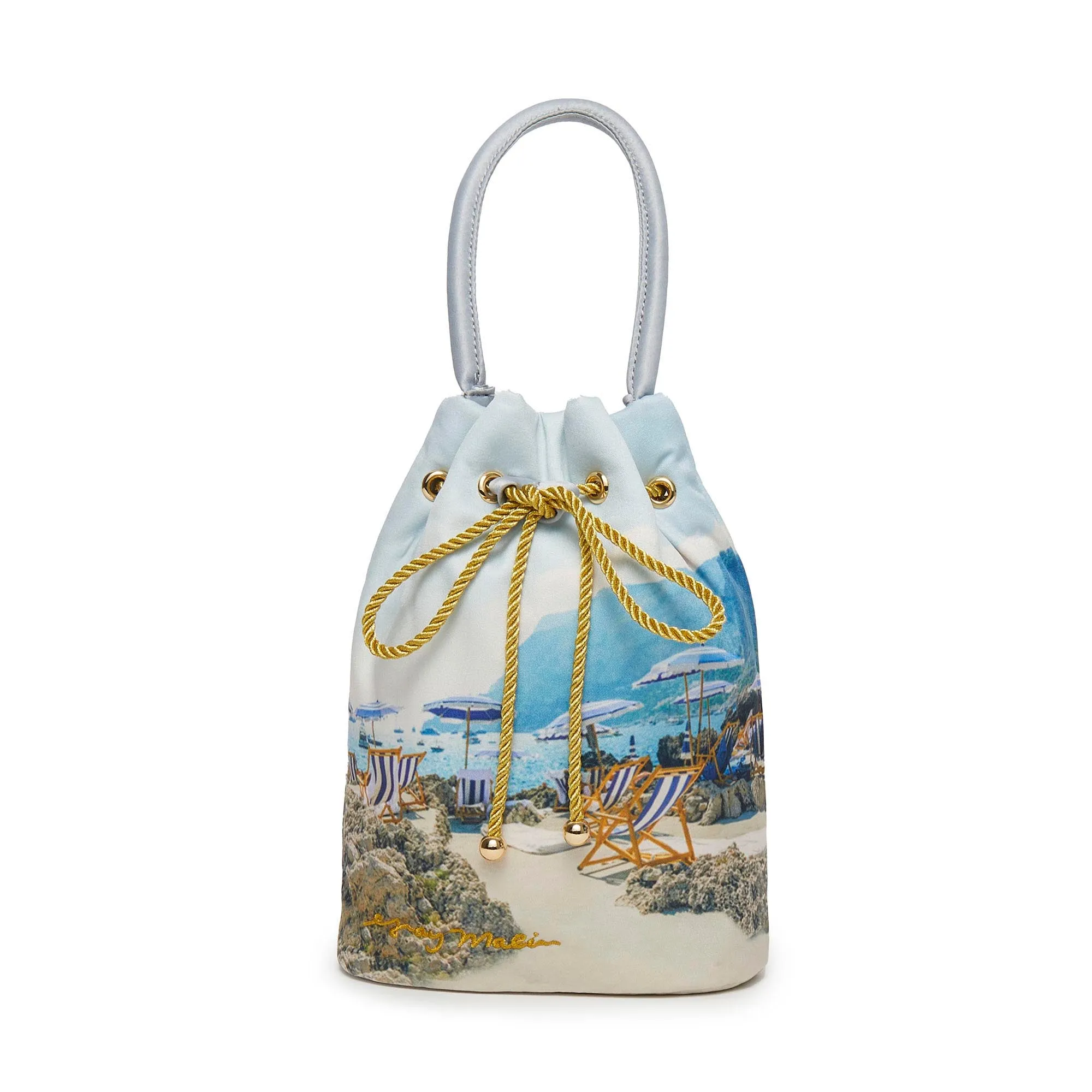 LELE SADOUGHI X GRAY MALIN LA FONTELINA LUCY BUCKET BAG sold by Lele Sadoughi