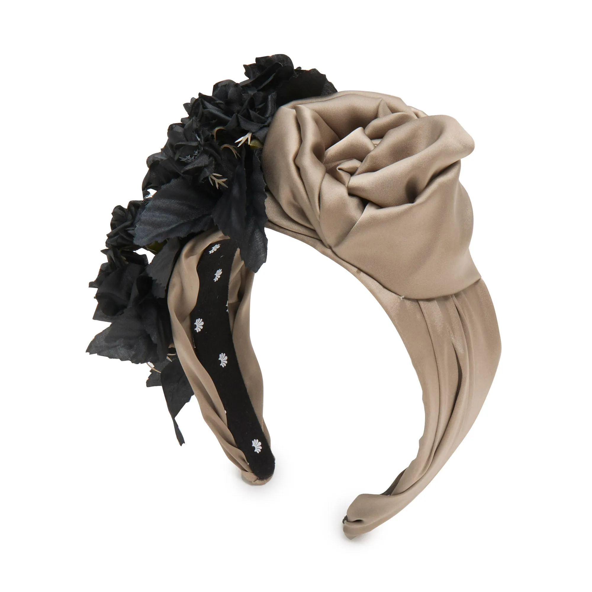 PEWTER JET JEWELED FLORAL BOUQUET HEADBAND sold by Lele Sadoughi product image thumbnail 2