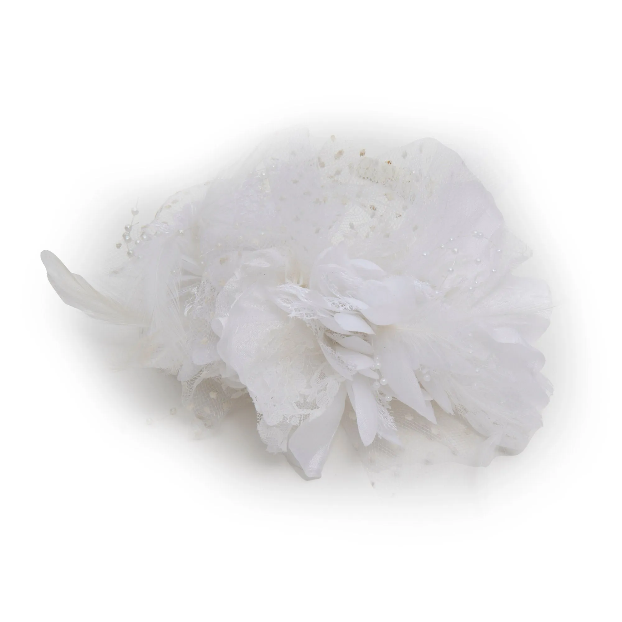 IVORY PEARL FLORAL BOUQUET HEADBAND sold by Lele Sadoughi product image thumbnail 3