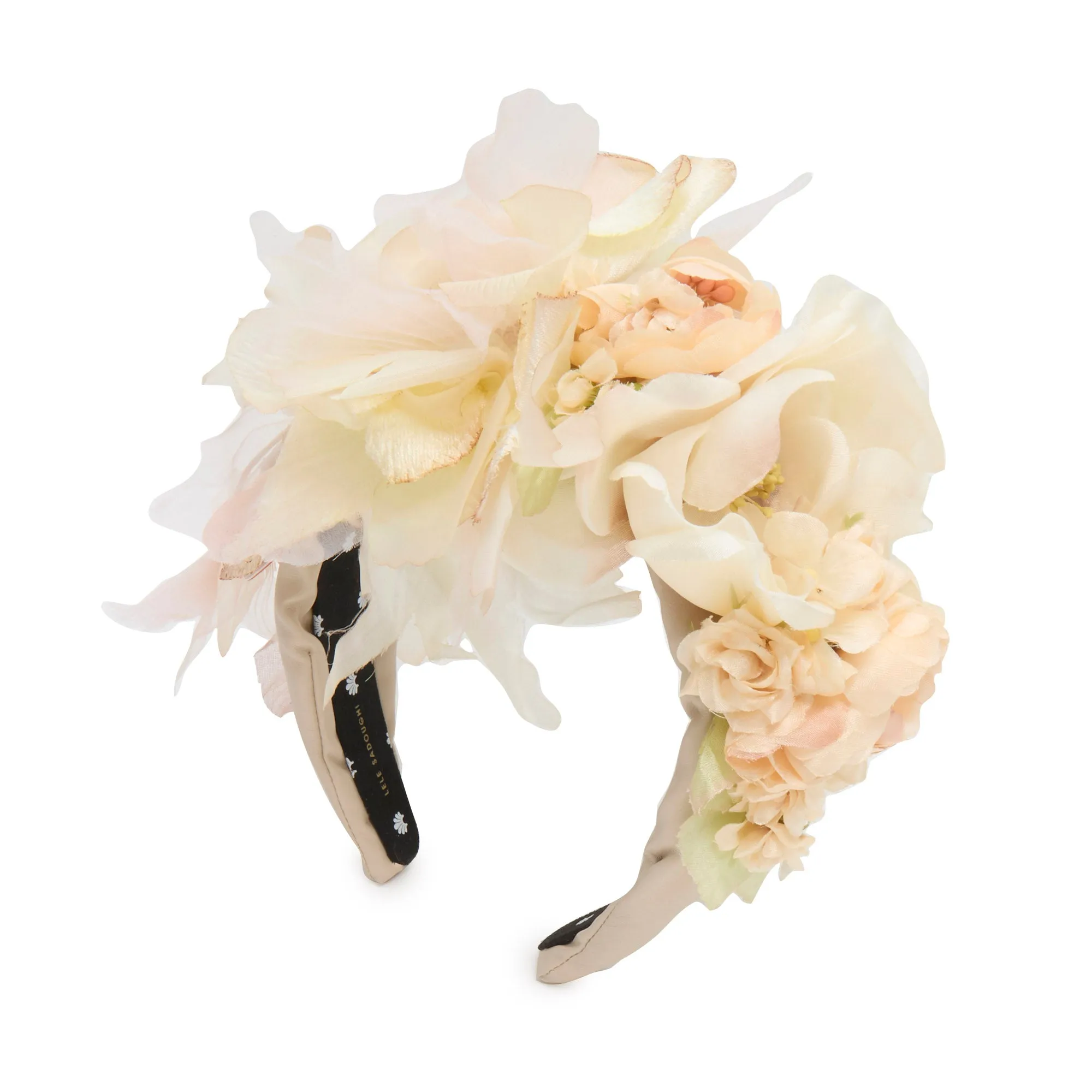 BLUSH JEWELED MAGNOLIA FLORAL BOUQUET HEADBAND sold by Lele Sadoughi product image thumbnail 2