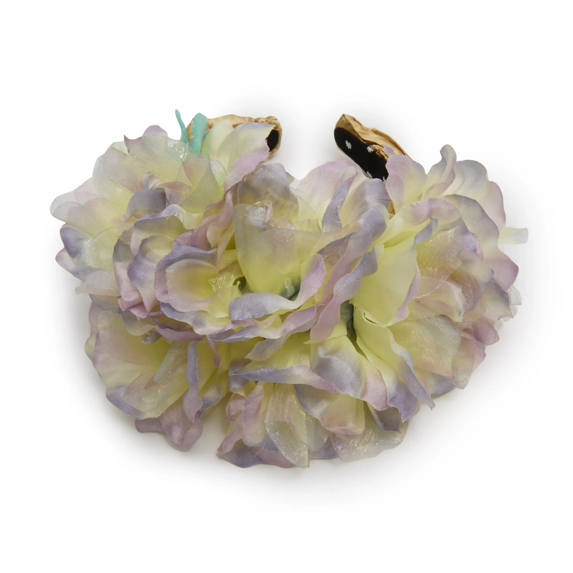 CHARTREUSE JEWELED GARDENIA FLORAL BOUQUET HEADBAND sold by Lele Sadoughi product image thumbnail 3