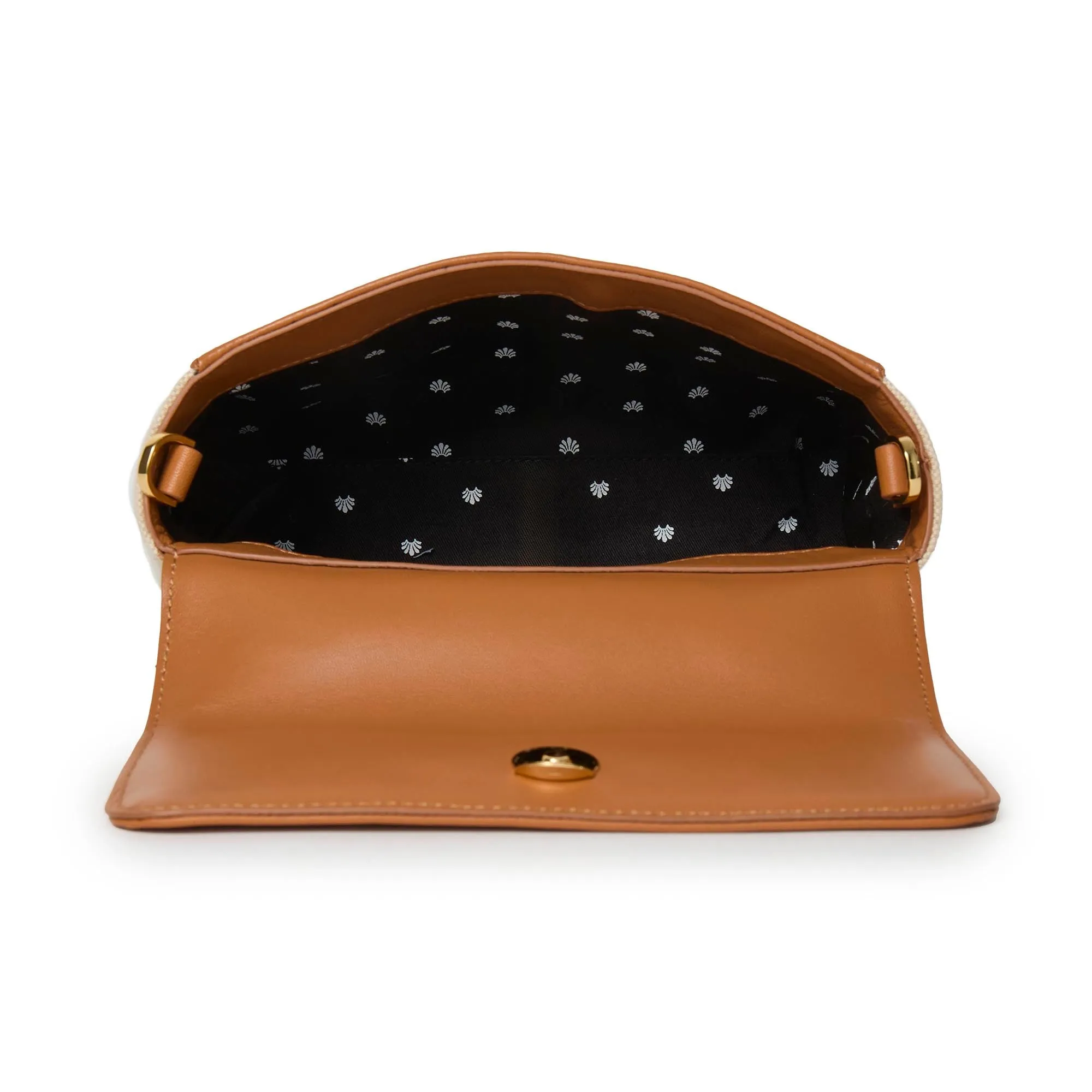 HAND PAINTED HYDRANGEA TABITHA TOP HANDLE CROSSBODY sold by Lele Sadoughi product image thumbnail 5