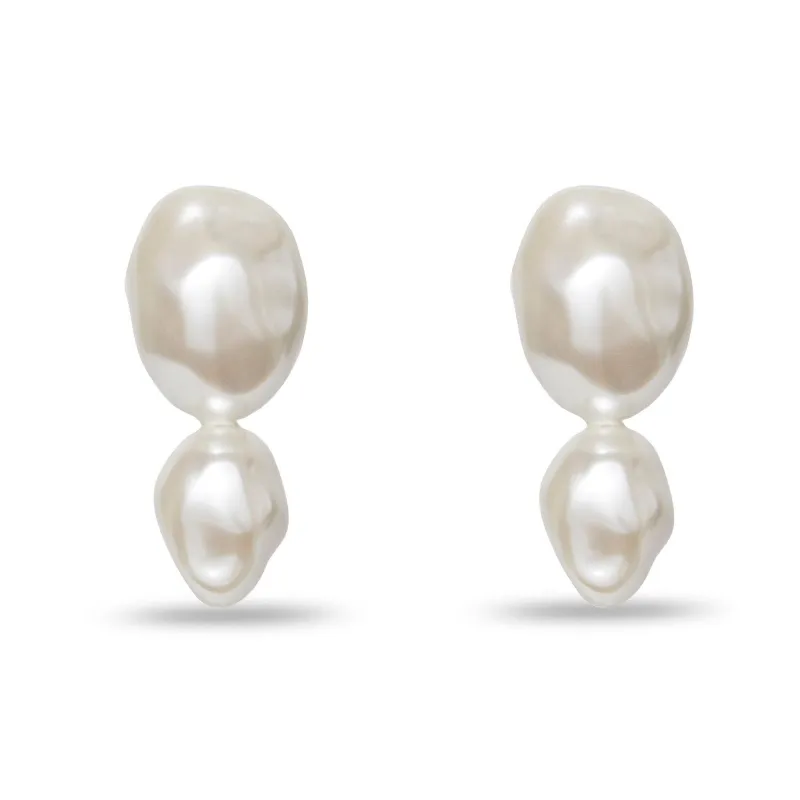 PEARL ESTATE DOUBLE DROP EARRINGS sold by Lele Sadoughi