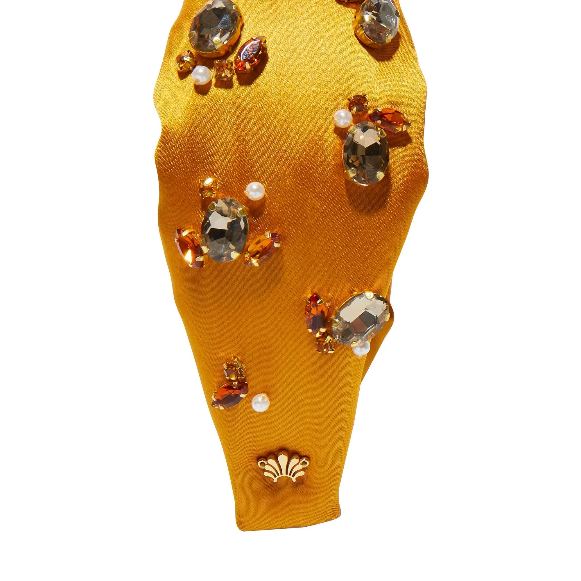 MAPLE KNOTTED CRYSTAL CLUSTER EMBELLISHED HEADBAND sold by Lele Sadoughi product image thumbnail 5