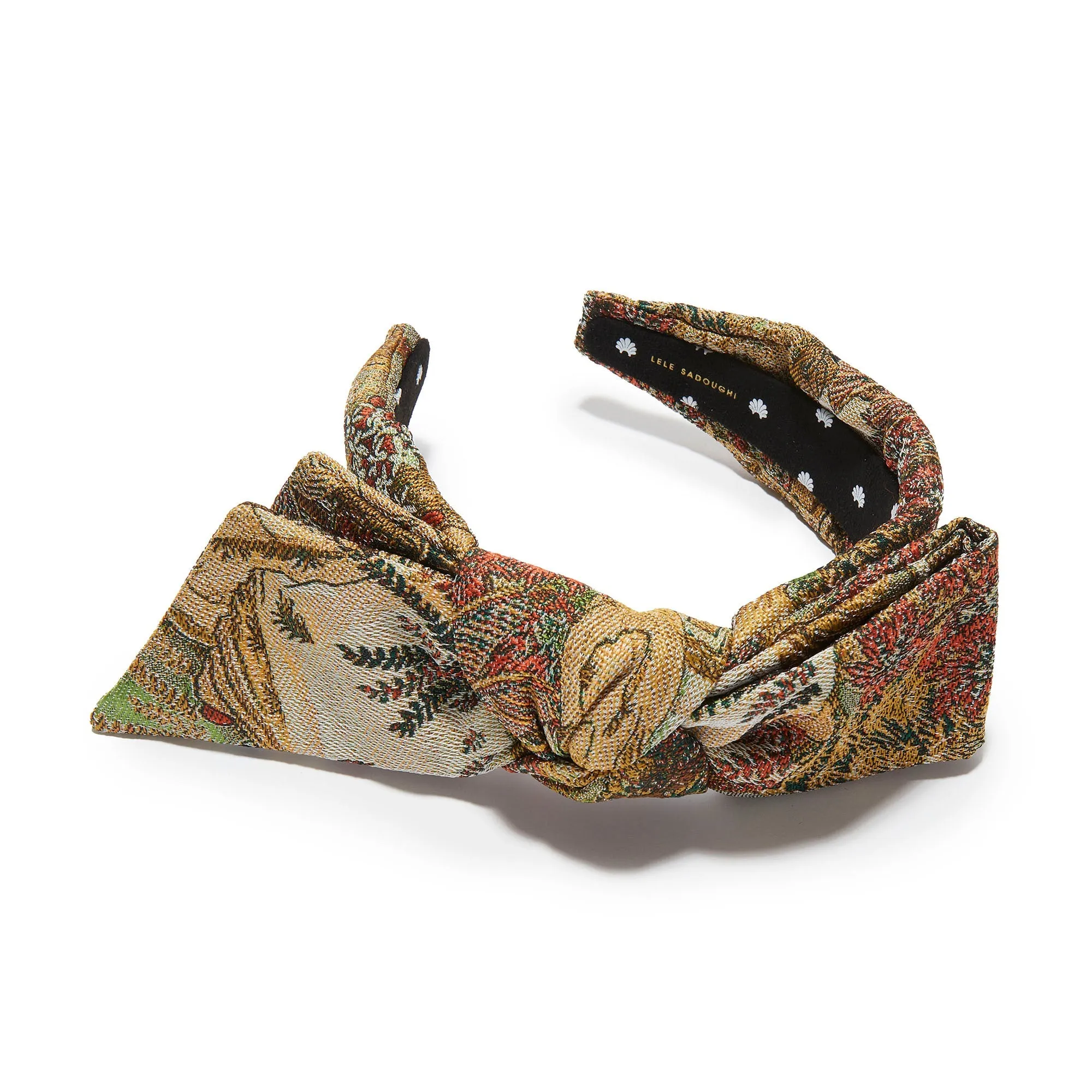 AUTUMN FLORAL HOLLY JACQUARD HEADBAND sold by Lele Sadoughi