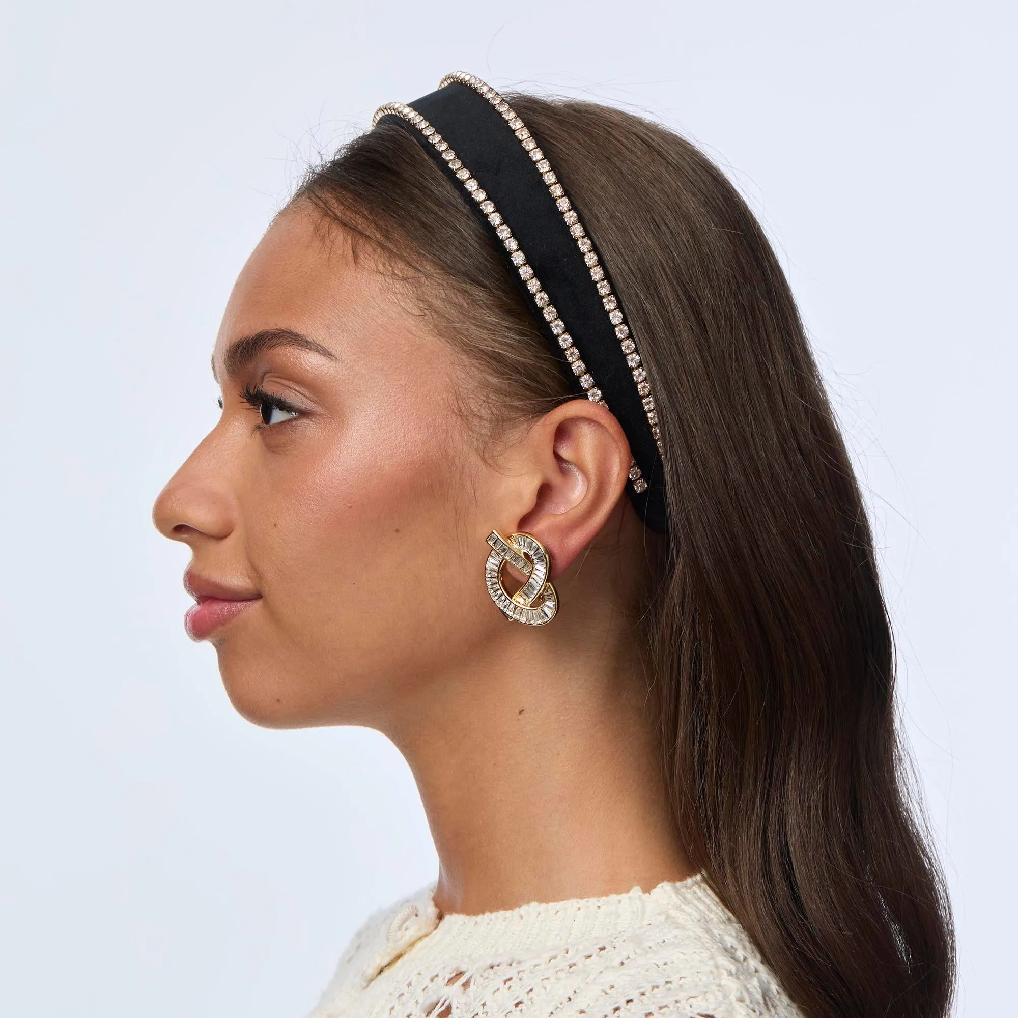 JET BESSETTE CRYSTAL EDGE HEADBAND sold by Lele Sadoughi product image thumbnail 4
