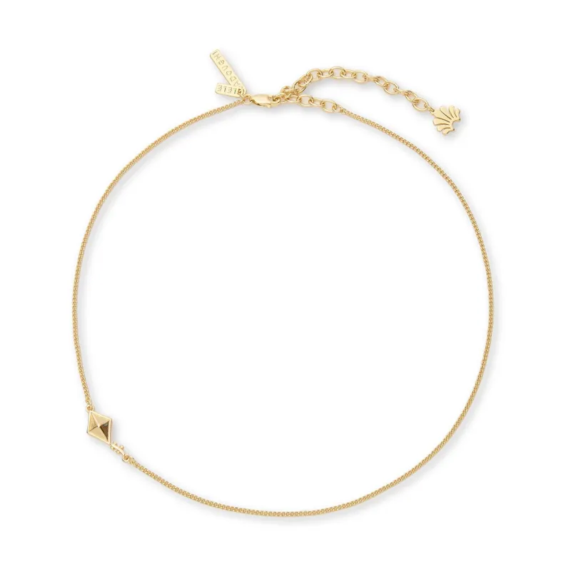 GOLD KAPPA ALPHA THETA CHARM NECKLACE sold by Lele Sadoughi