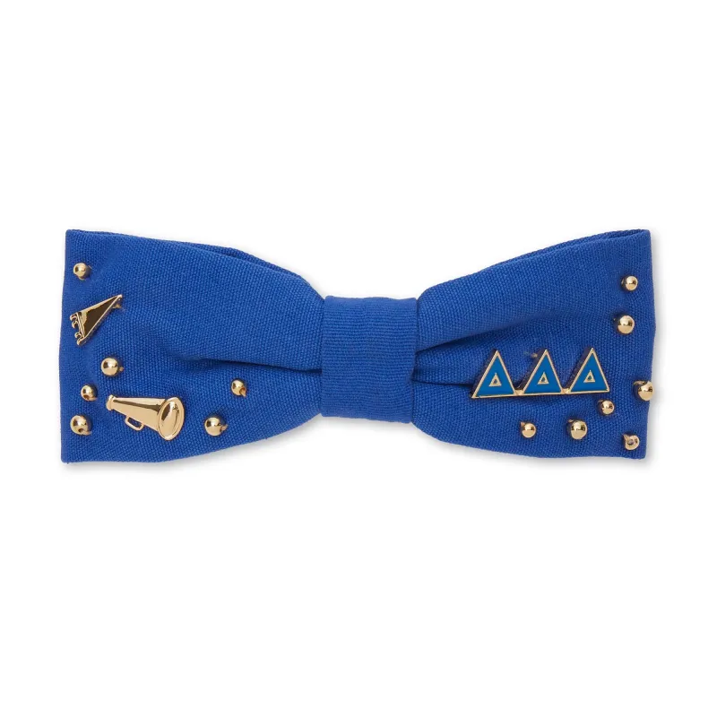 CERULEAN BLUE DELTA DELTA DELTA RILEY BOW sold by Lele Sadoughi