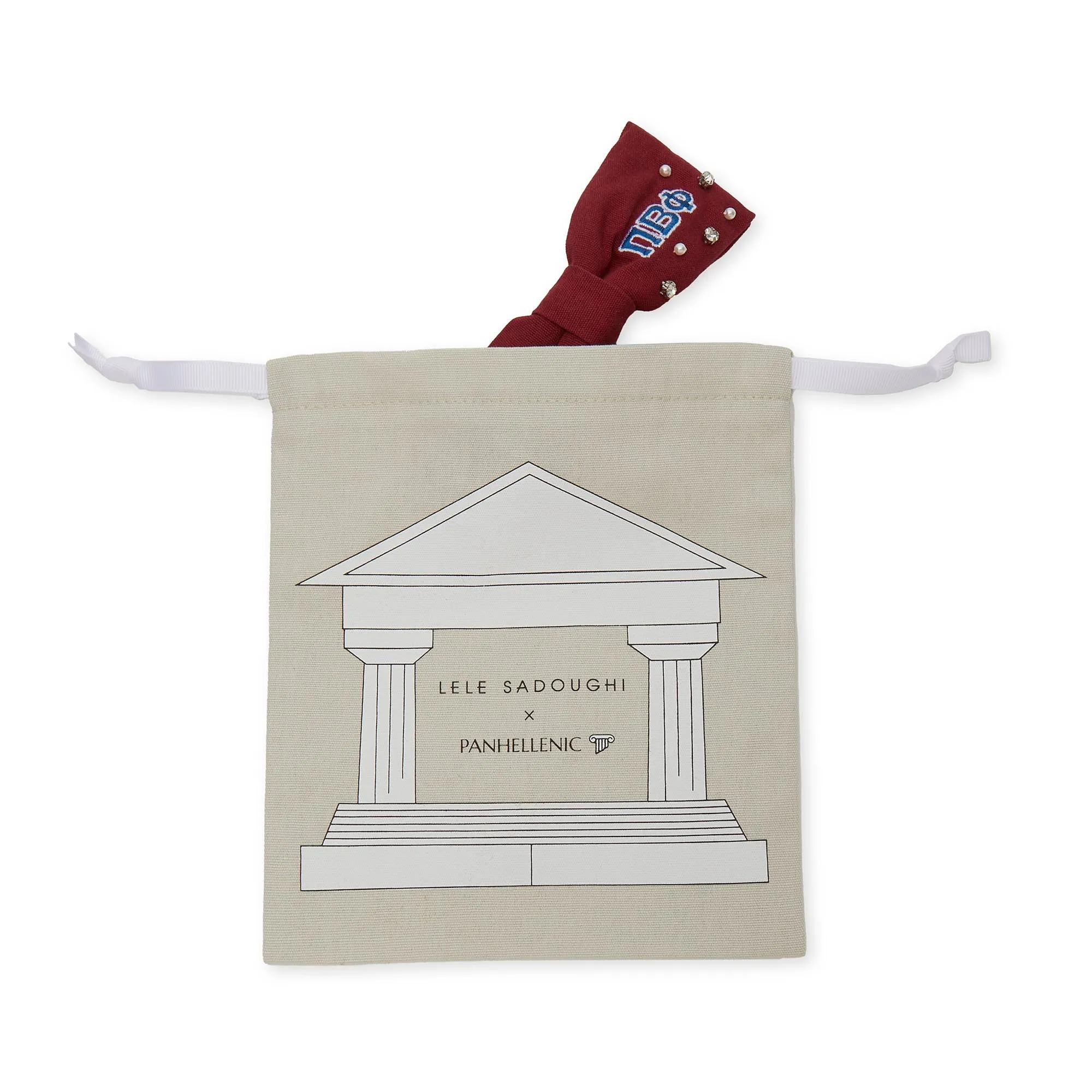 SCARLET ALPHA CHI OMEGA RILEY BOW sold by Lele Sadoughi product image thumbnail 5