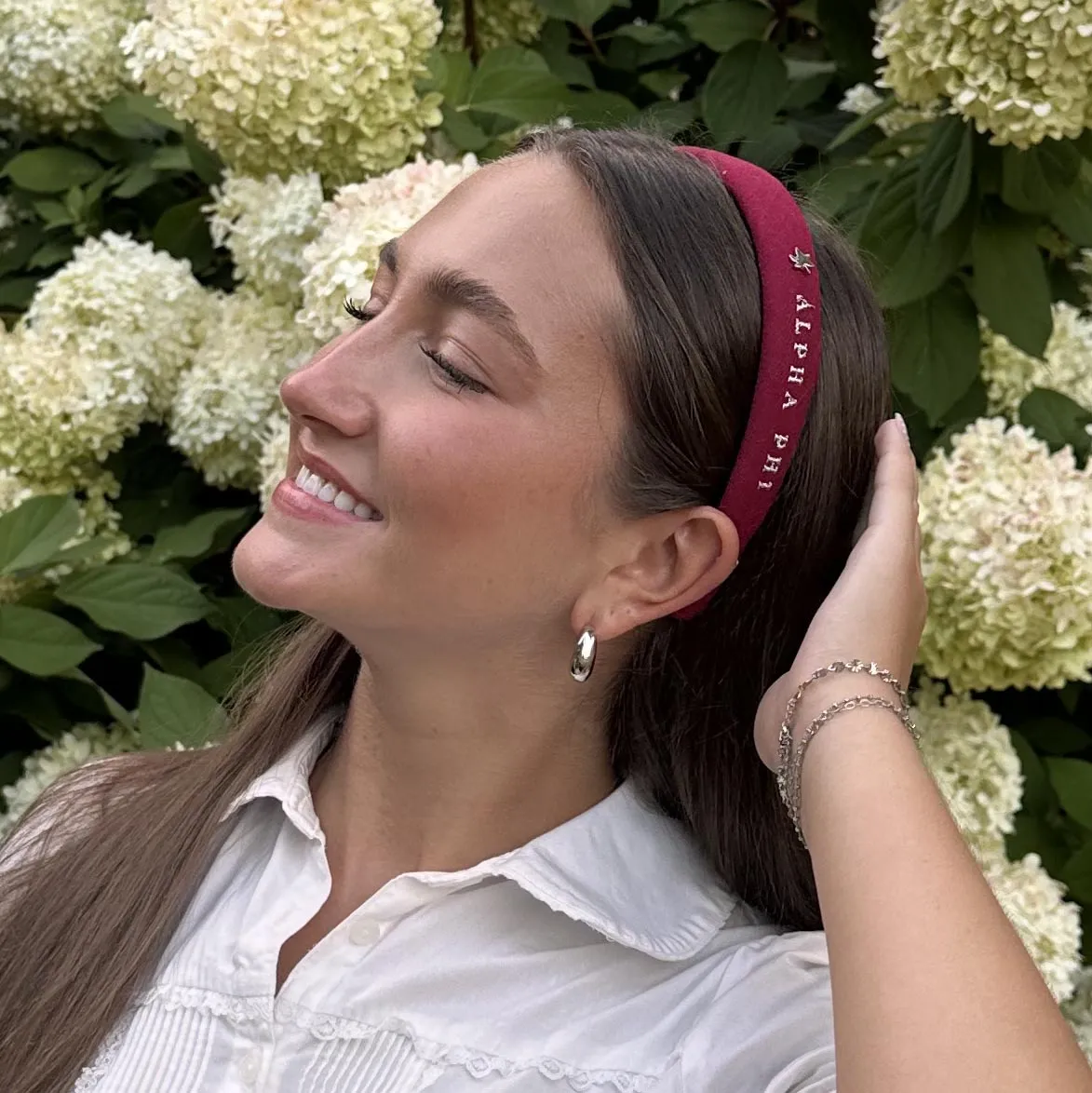 ALPHA PHI CHARLOTTE HEADBAND sold by Lele Sadoughi product image thumbnail 2