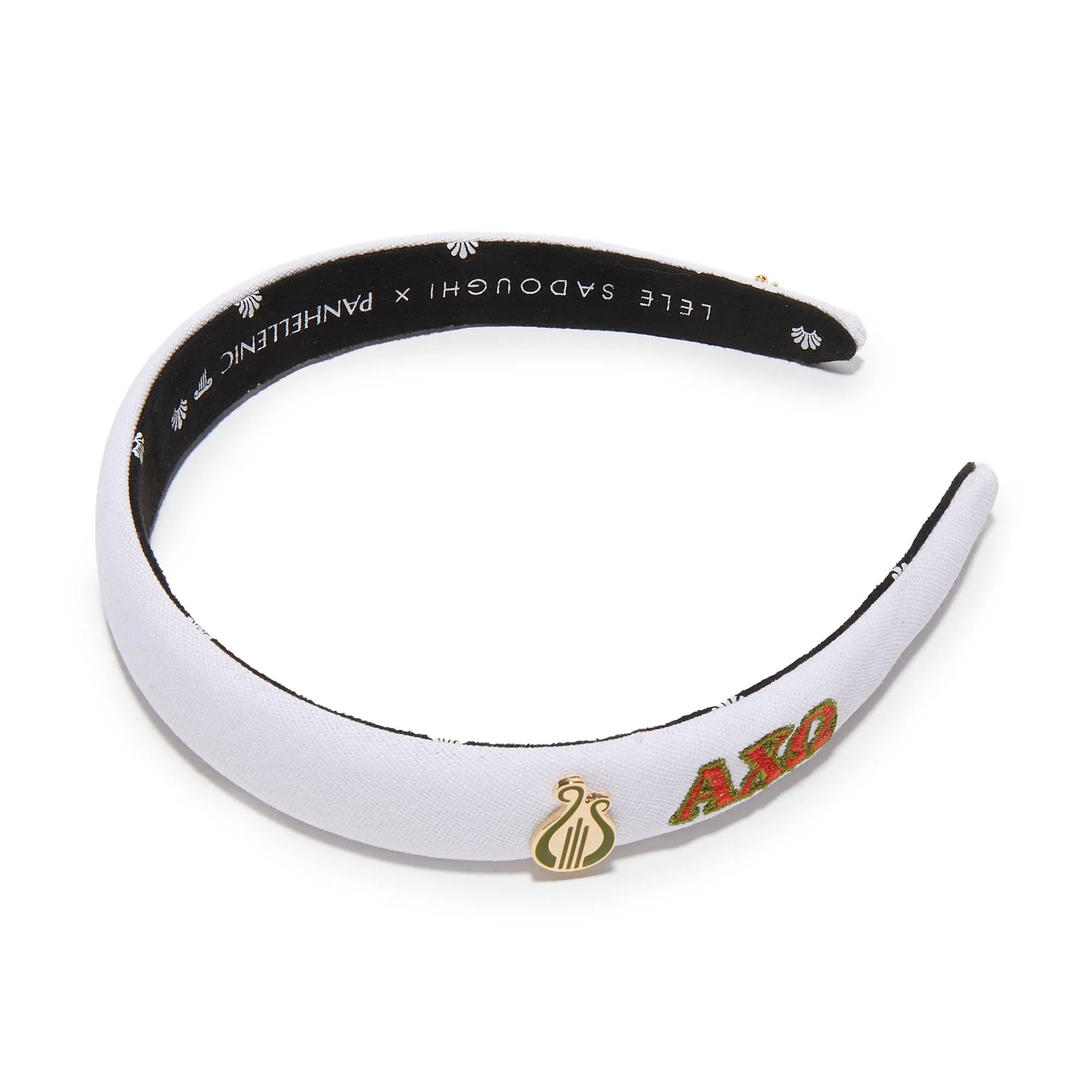 ALPHA CHI OMEGA CHARLOTTE HEADBAND sold by Lele Sadoughi