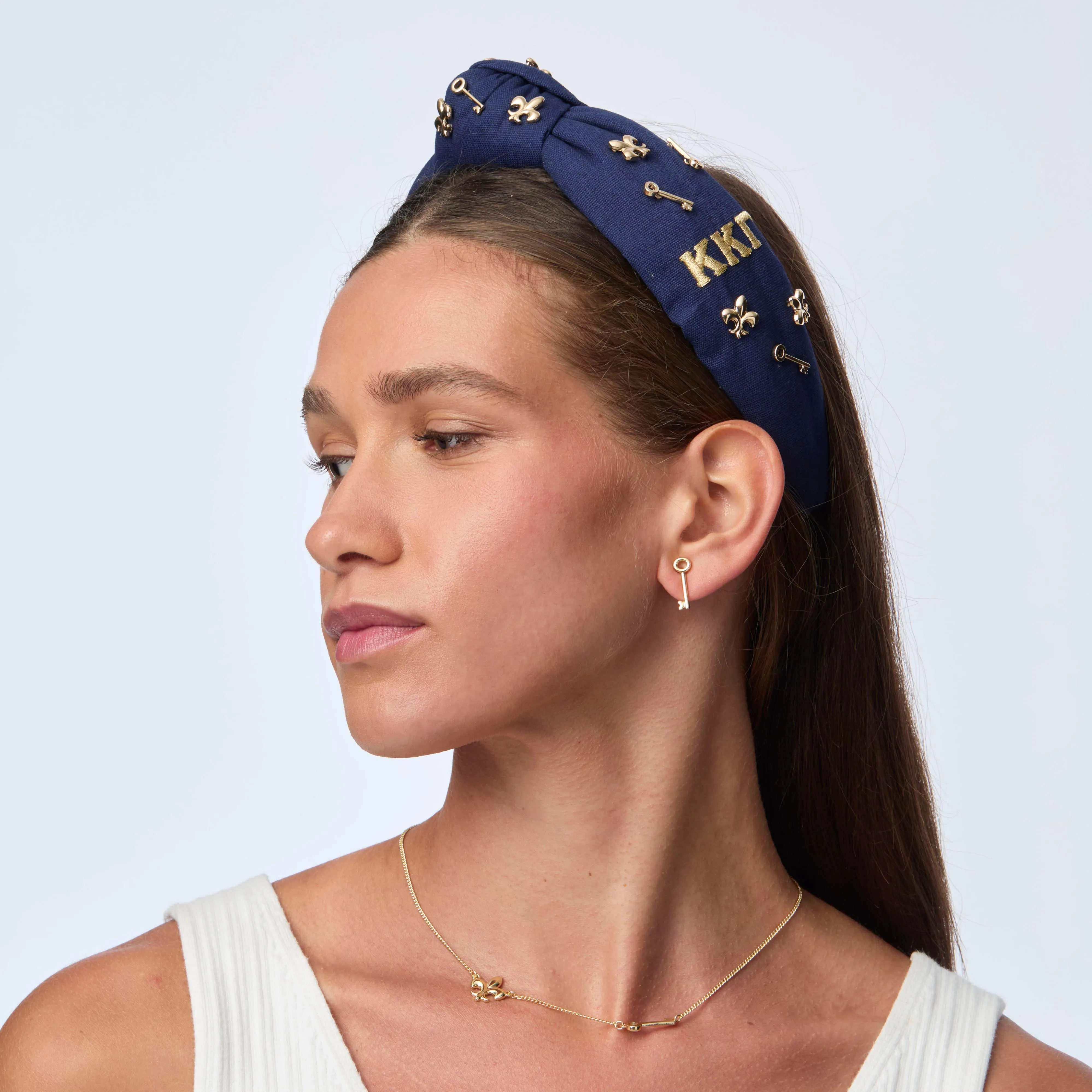 KAPPA KAPPA GAMMA KNOTTED HEADBAND sold by Lele Sadoughi product image thumbnail 4