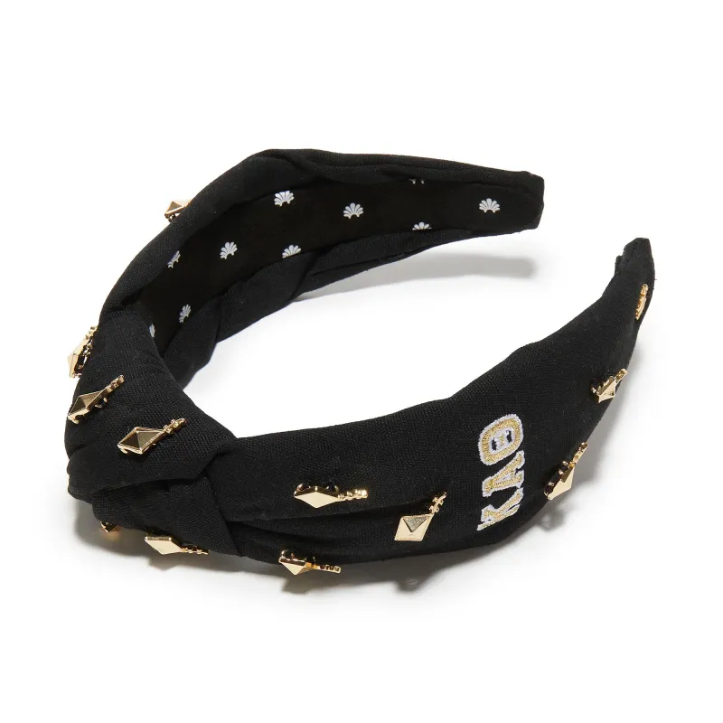 KAPPA ALPHA THETA KNOTTED HEADBAND sold by Lele Sadoughi