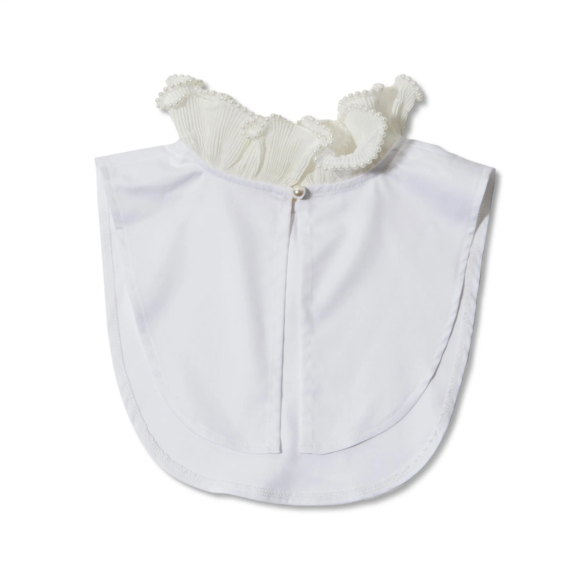 IVORY JULIANA PEARL FRAMED HIGH-NECK COLLAR sold by Lele Sadoughi product image thumbnail 3