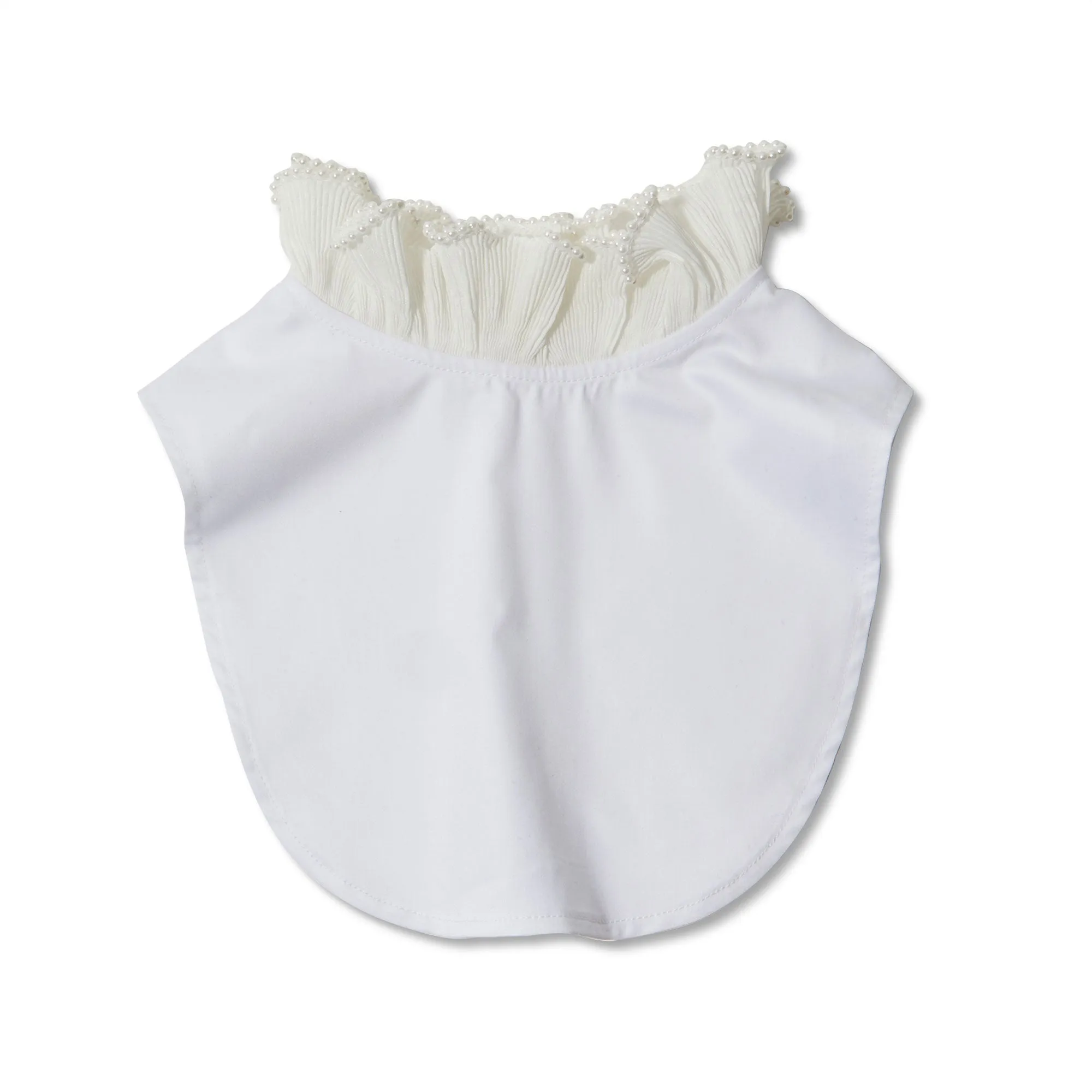 IVORY JULIANA PEARL FRAMED HIGH-NECK COLLAR sold by Lele Sadoughi