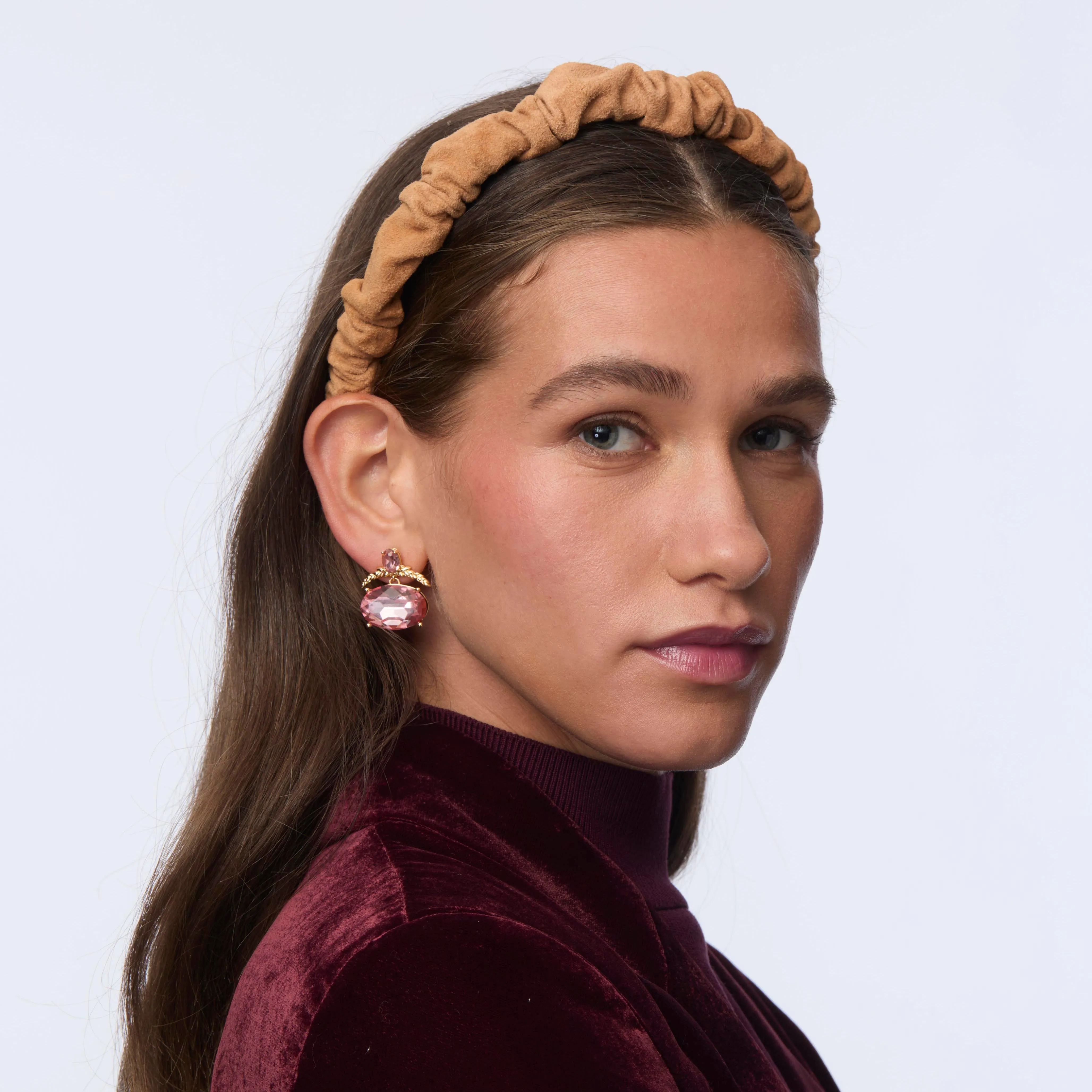 BUFF JESSIE SUEDE HEADBAND sold by Lele Sadoughi product image thumbnail 4