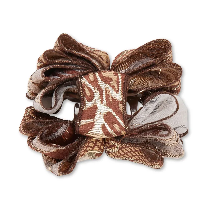 PLUM BLUSH MINI RITA FLORAL CLAW CLIP made by Lele Sadoughi