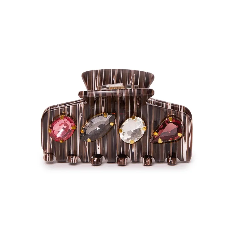 HICKORY MINI CRYSTAL CLAW CLIP sold by Lele Sadoughi