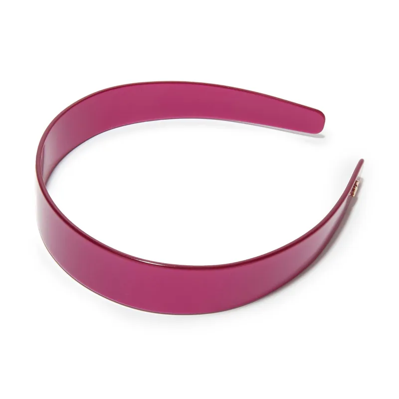 RASPBERRY EMMA ACETATE HEADBAND sold by Lele Sadoughi