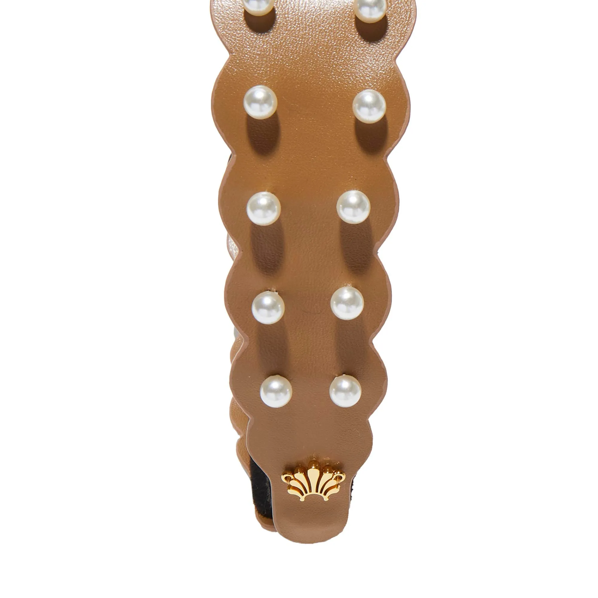 CARAMEL WAVY BESSETTE HEADBAND sold by Lele Sadoughi product image thumbnail 5