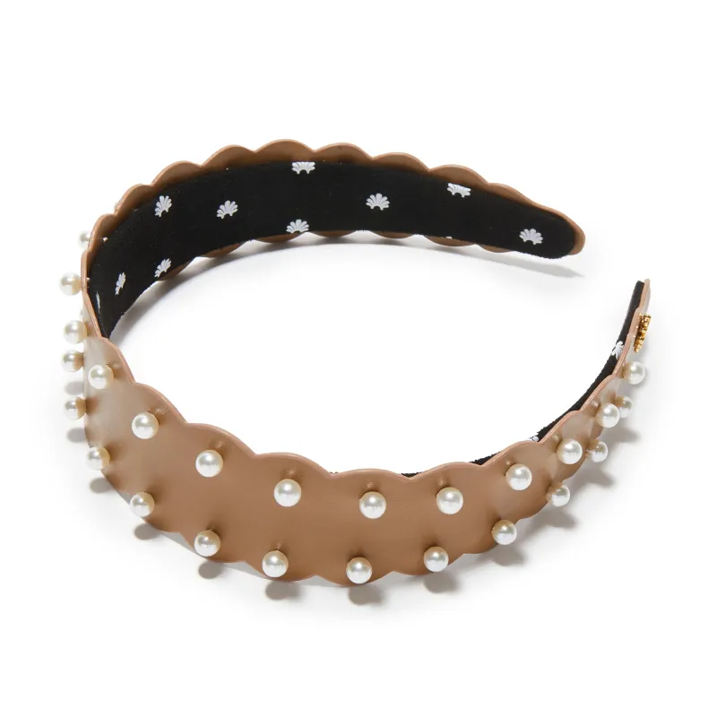 CARAMEL WAVY BESSETTE HEADBAND sold by Lele Sadoughi
