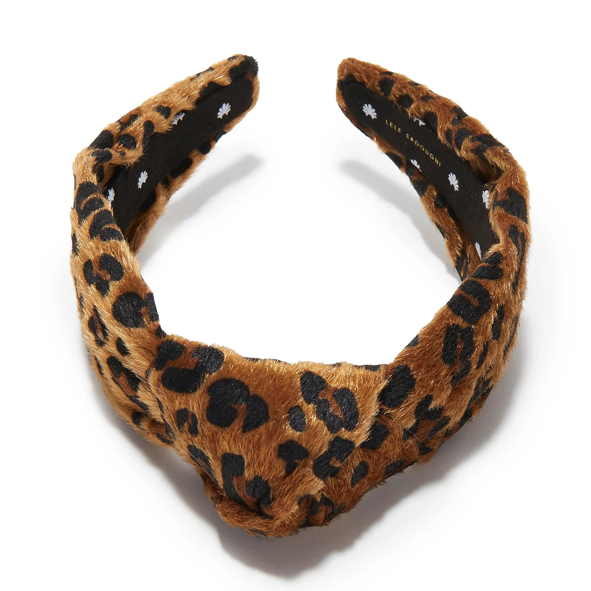 LEOPARD KNOTTED FAUX PONYHAIR HEADBAND sold by Lele Sadoughi product image thumbnail 3