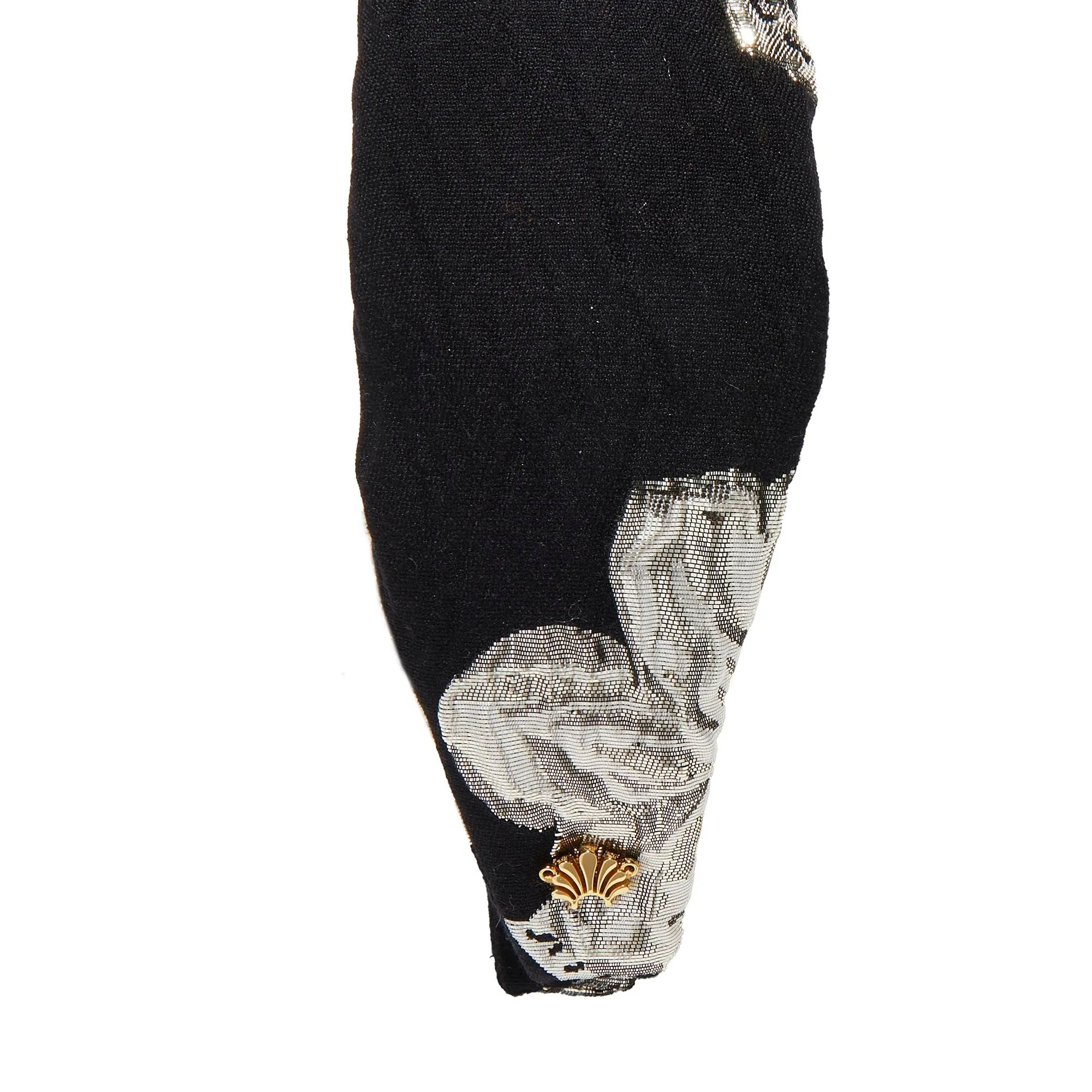 JET HOLLY FLORAL JACQUARD HEADBAND sold by Lele Sadoughi product image thumbnail 5
