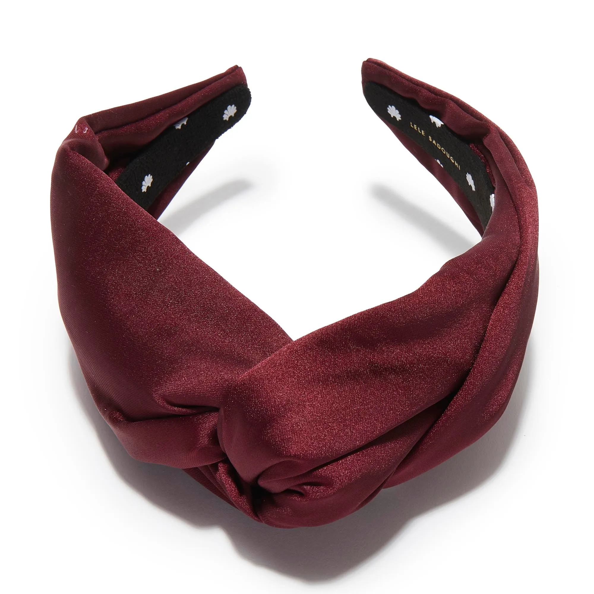 PLUM GRETA SILK HEADBAND sold by Lele Sadoughi product image thumbnail 3