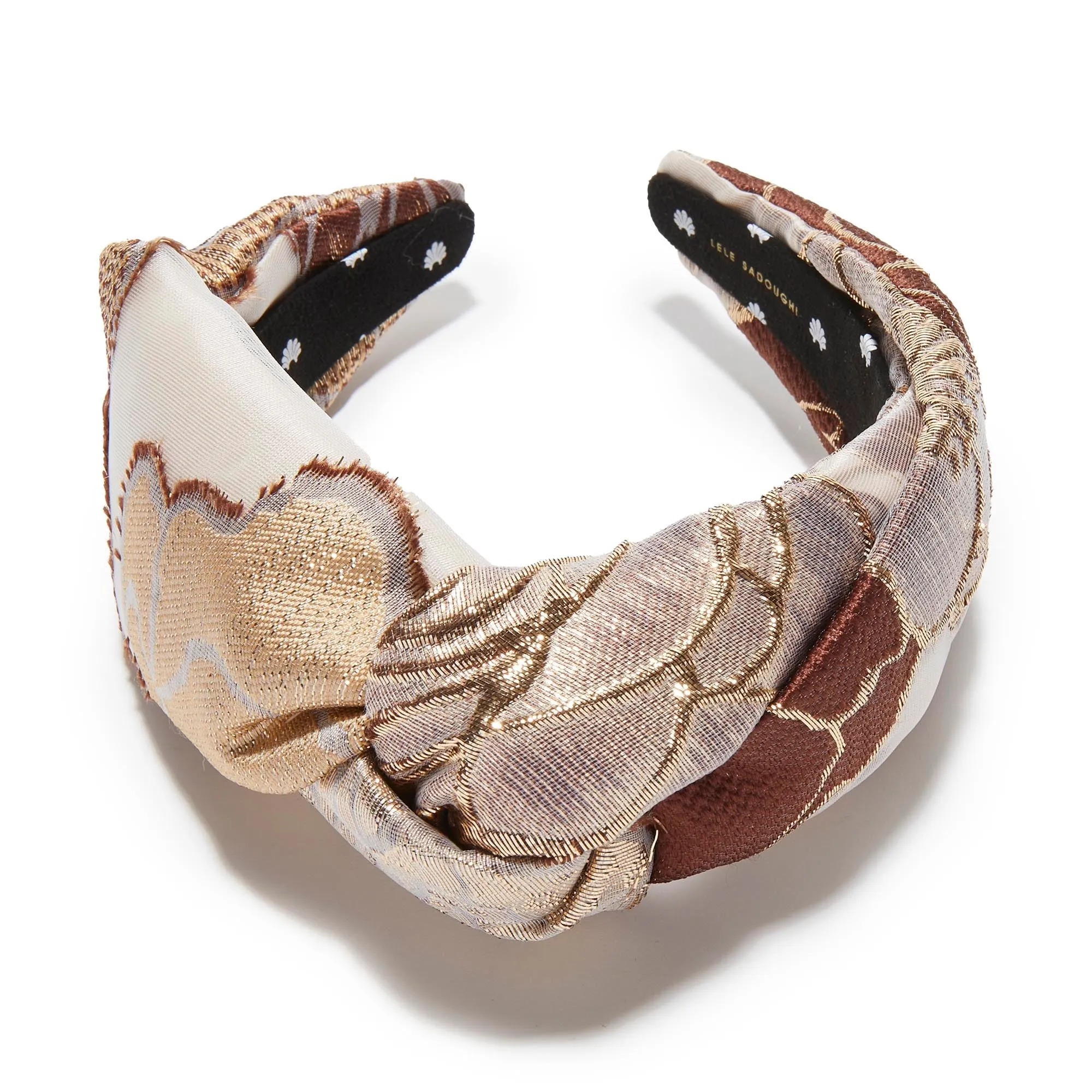 PLUM BLUSH GRETA FLORAL LACE HEADBAND sold by Lele Sadoughi product image thumbnail 3